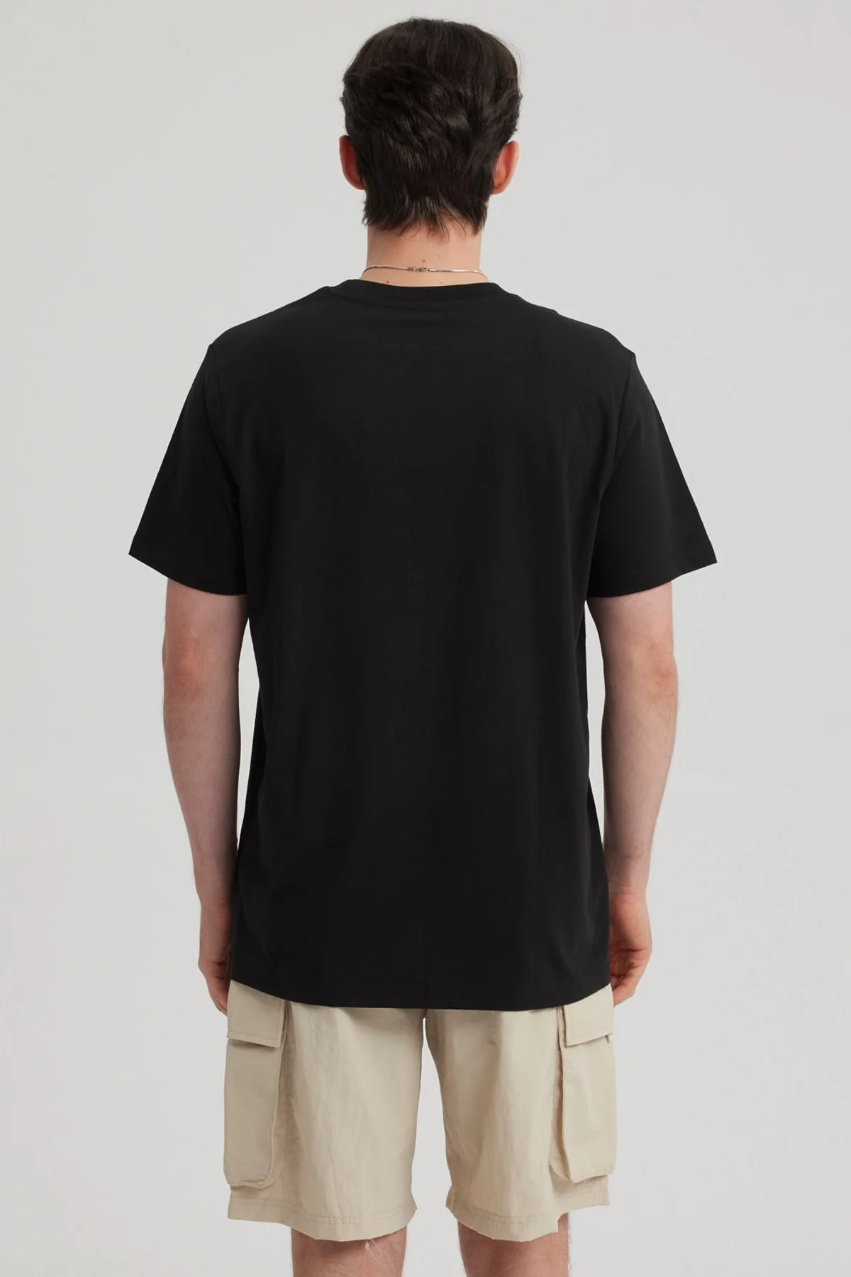 Polera Hombre Print Regular Fit Negro - Image 3