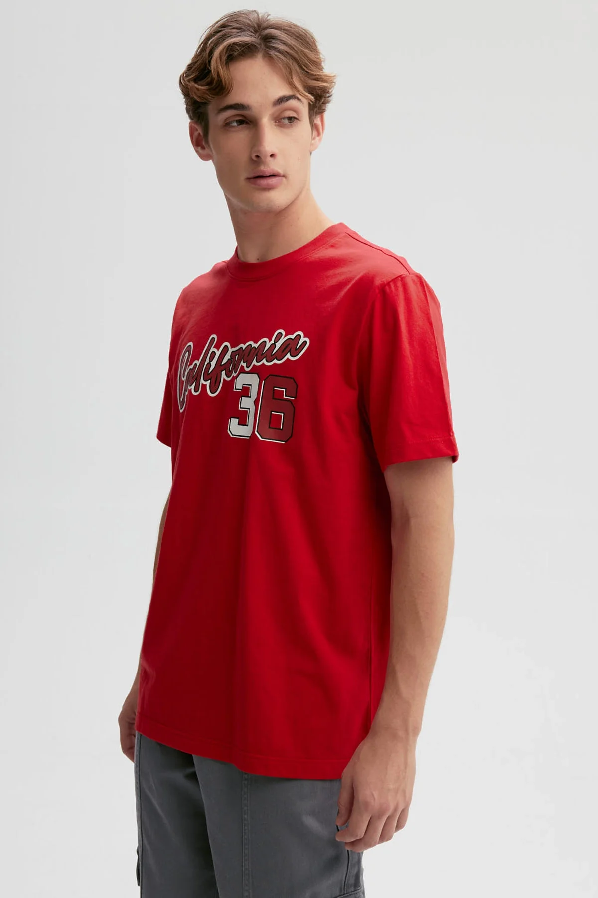 Polera Hombre Print Rojo - Image 2