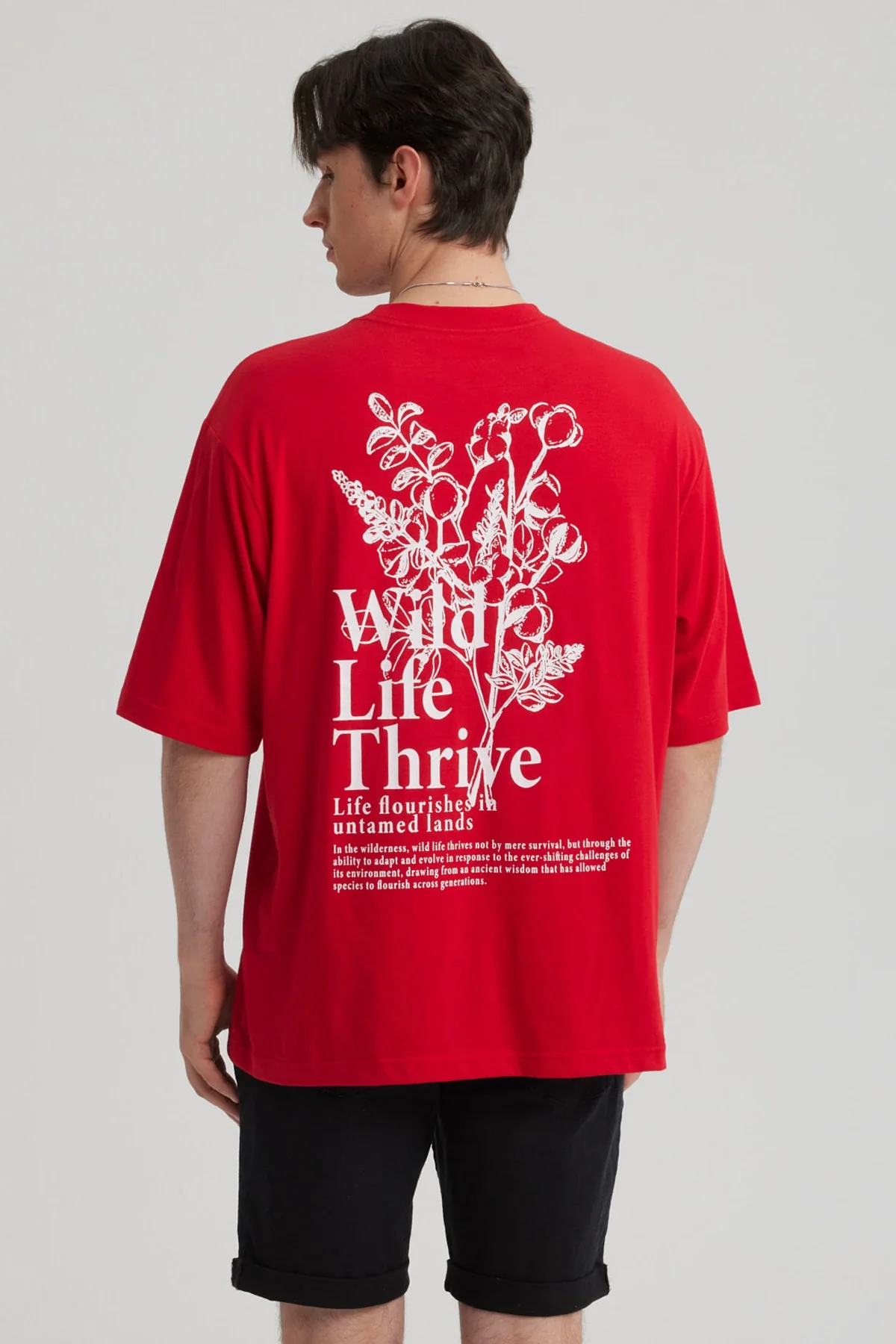 Polera Hombre Print Rojo - Image 3