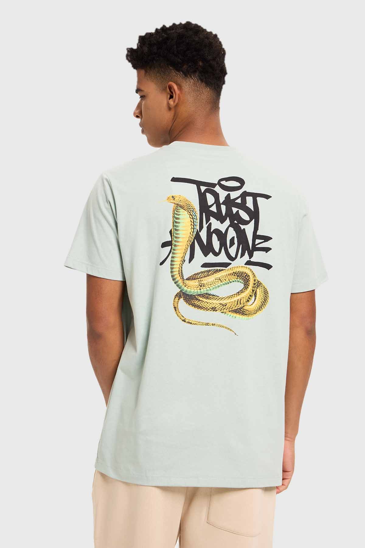 Polera Hombre Print Verde - Image 3
