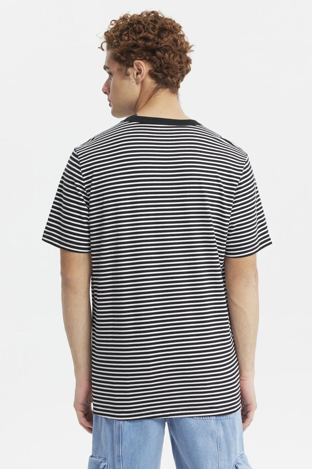 Polera Hombre Rayas Negro - Image 3