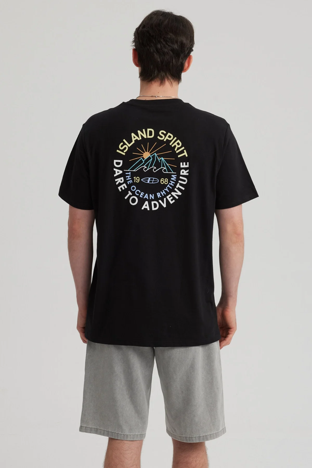 Polera Hombre Regular Fit Negro - Image 3