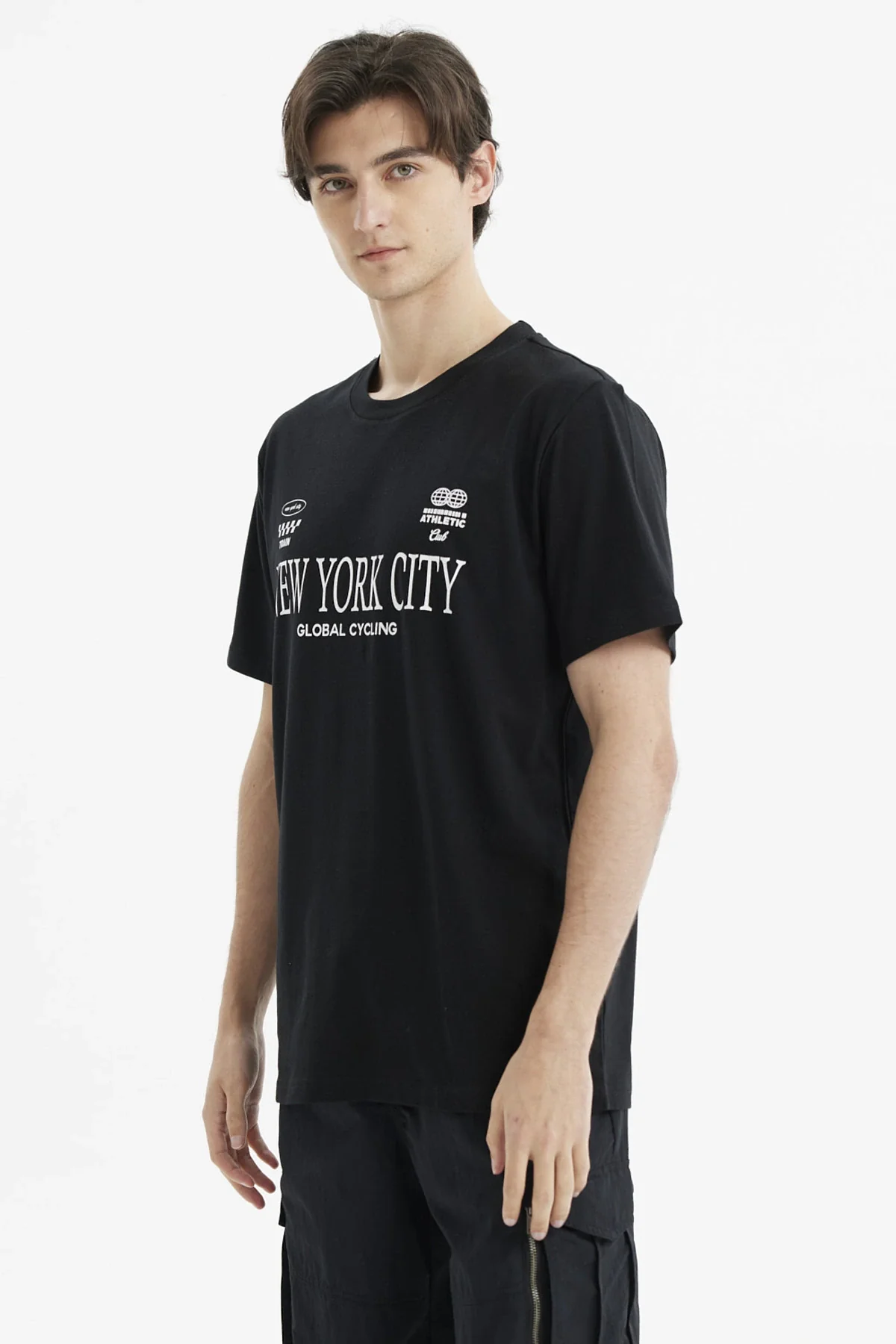 Polera Hombre Regular Fit Print New York Negro - Image 2