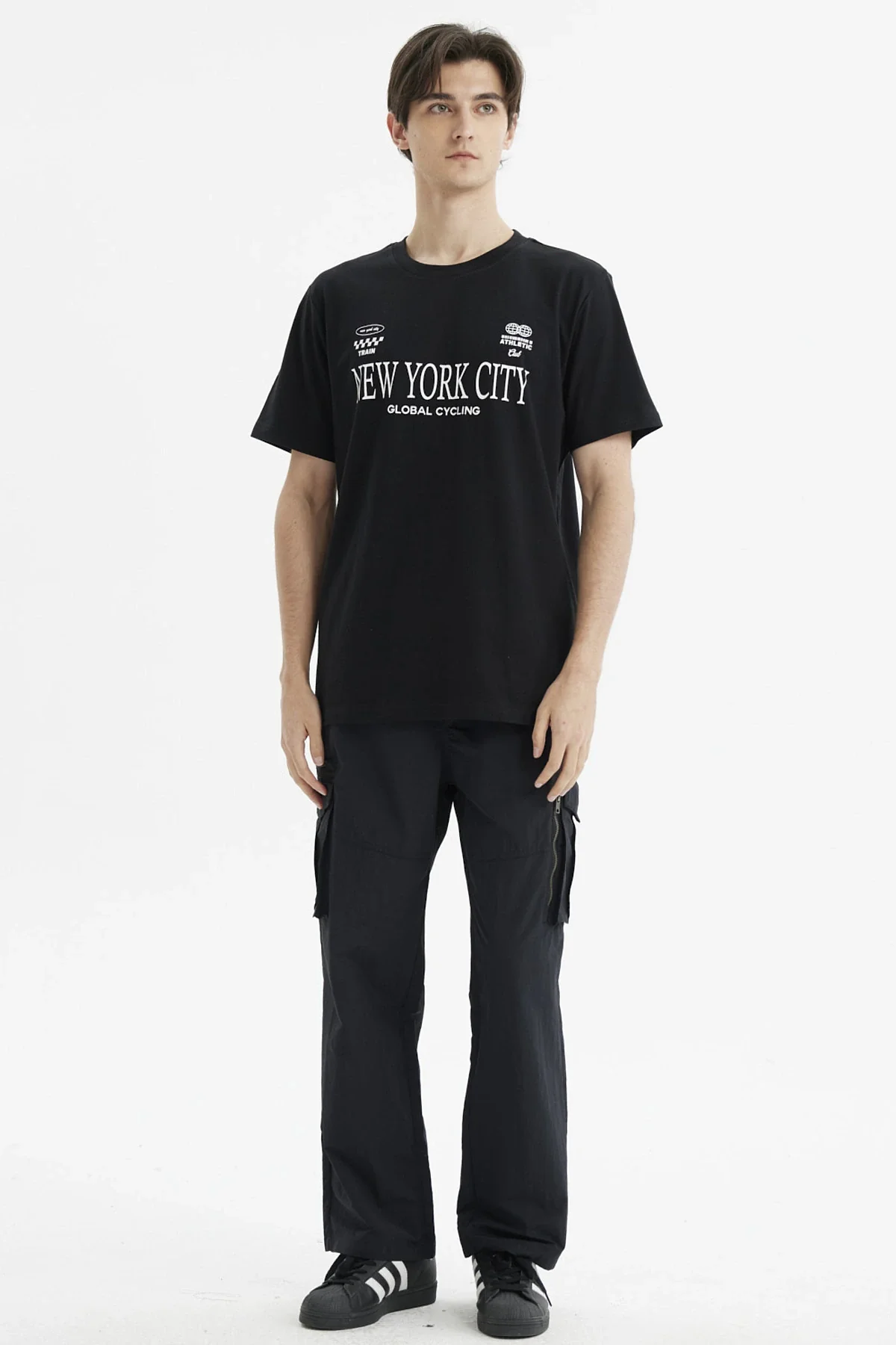 Polera Hombre Regular Fit Print New York Negro - Image 4