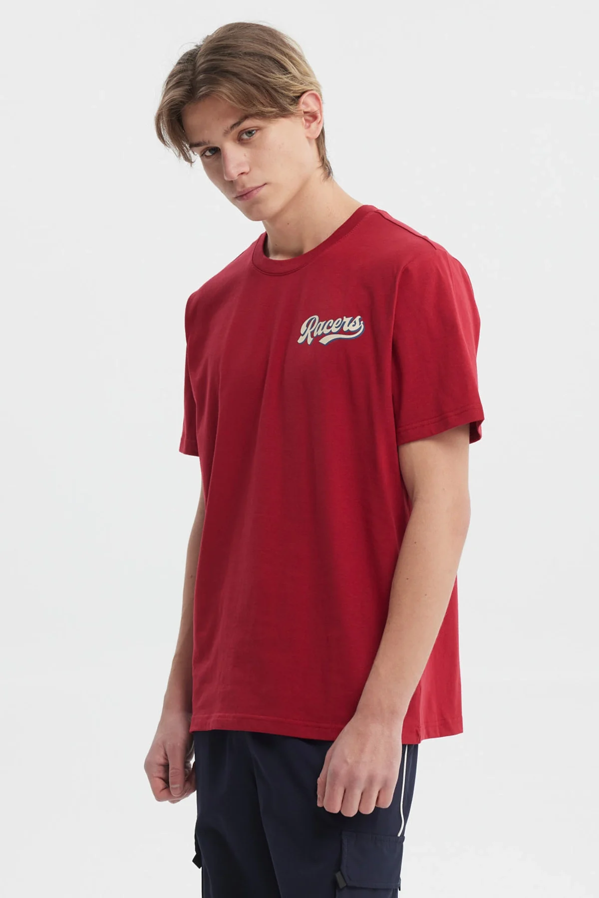 Polera Hombre Regular Fit Print Trasero Rojo - Image 2