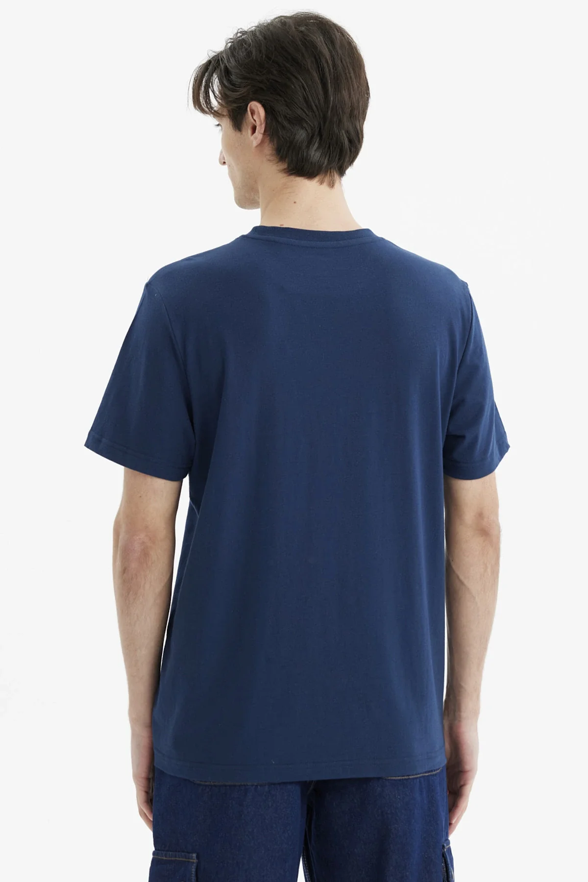 Polera Hombre Regular Print Azul - Image 3