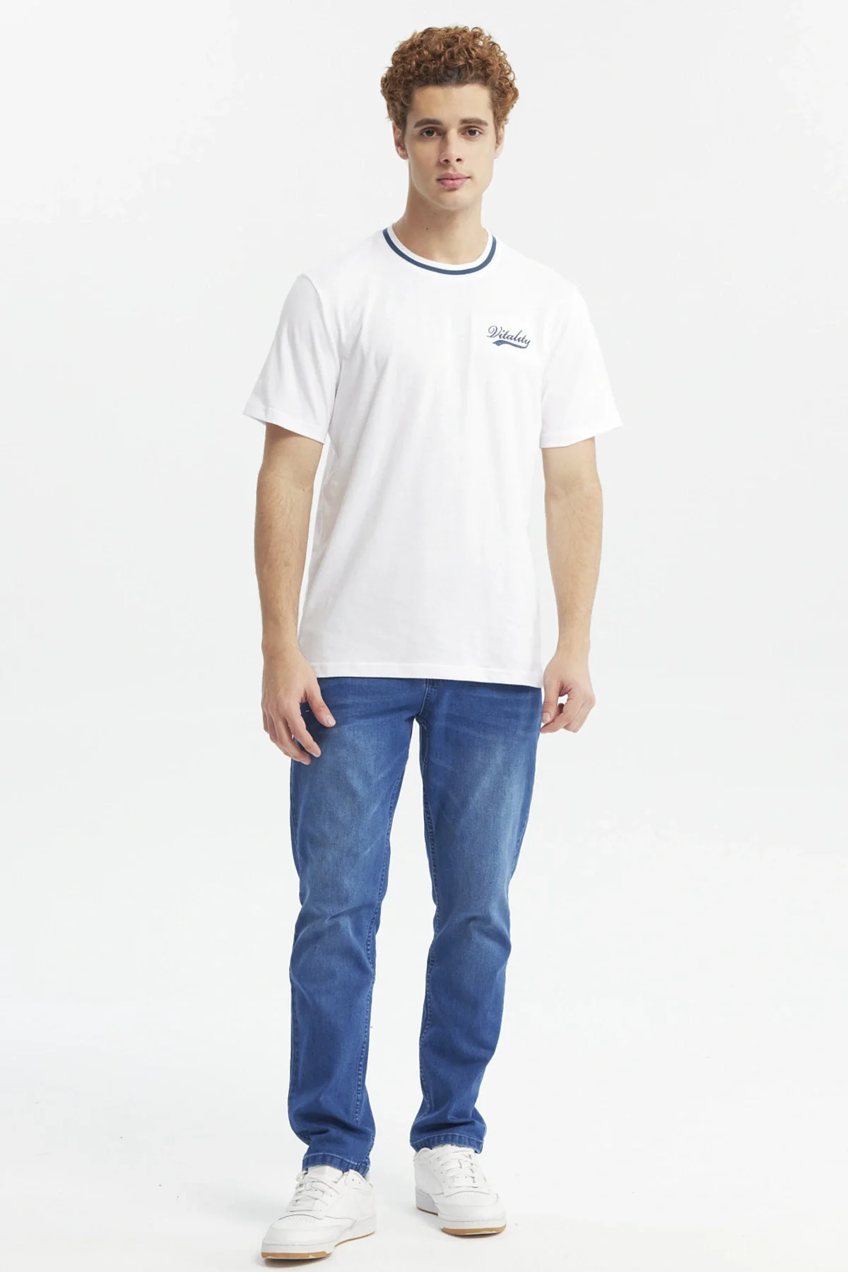Polera Hombre Regular Print Blanco - Image 4