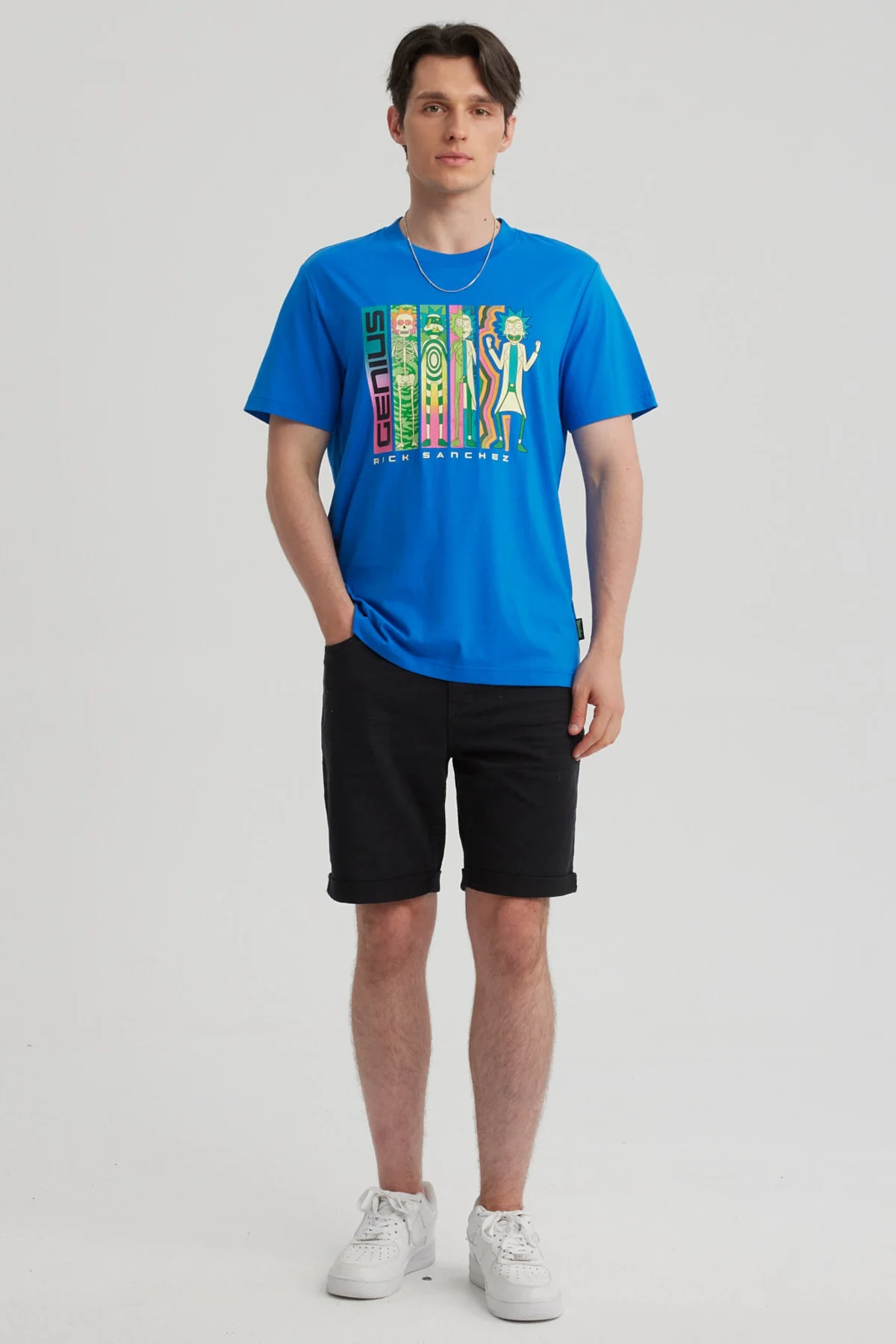 Polera Hombre Rick And Morty Azul Marino - Image 4