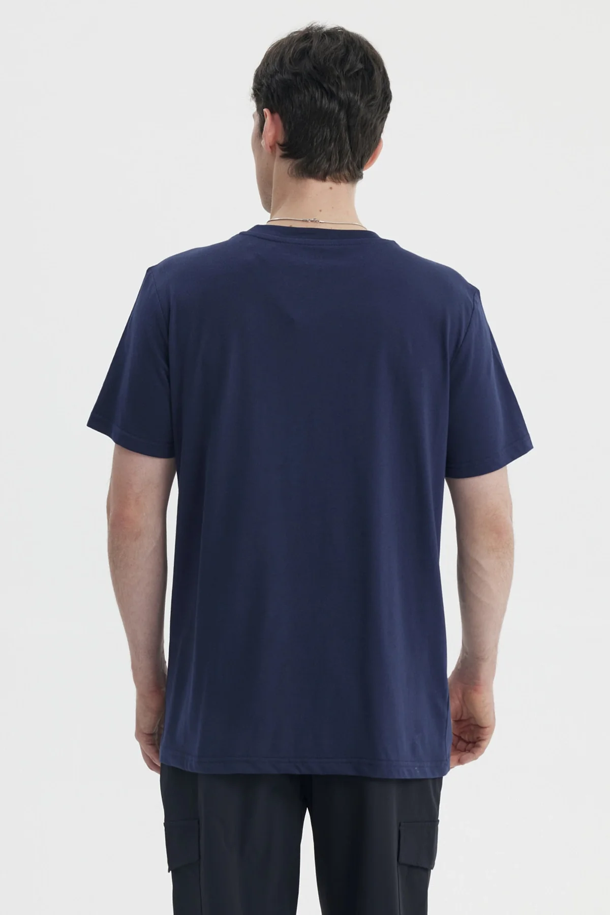 Polera Hombre Slim Azul - Image 3