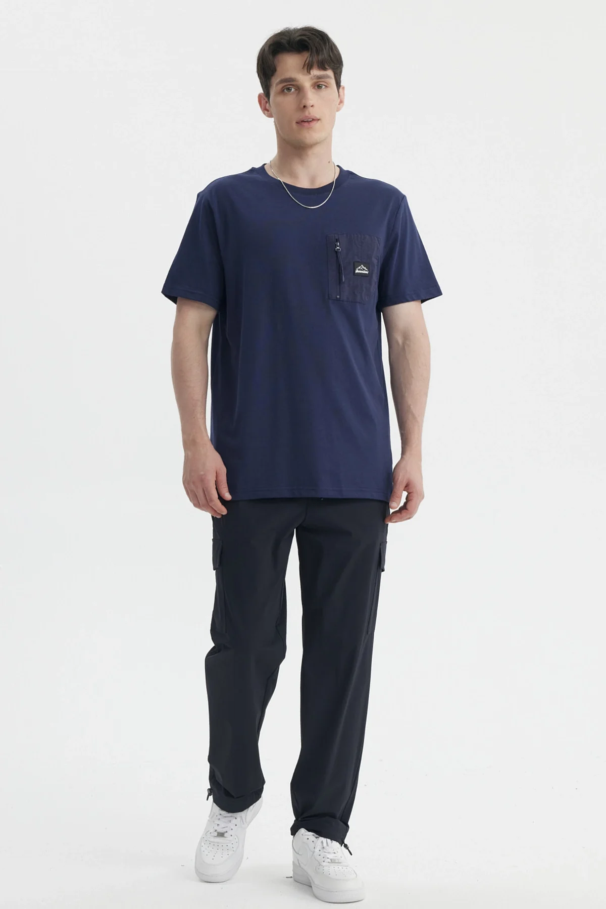 Polera Hombre Slim Azul - Image 4