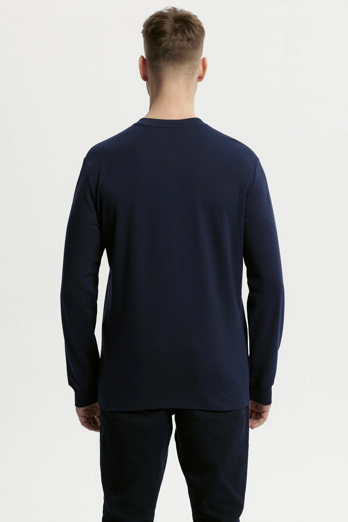 Polera Hombre Slim Azul Marino - Image 3