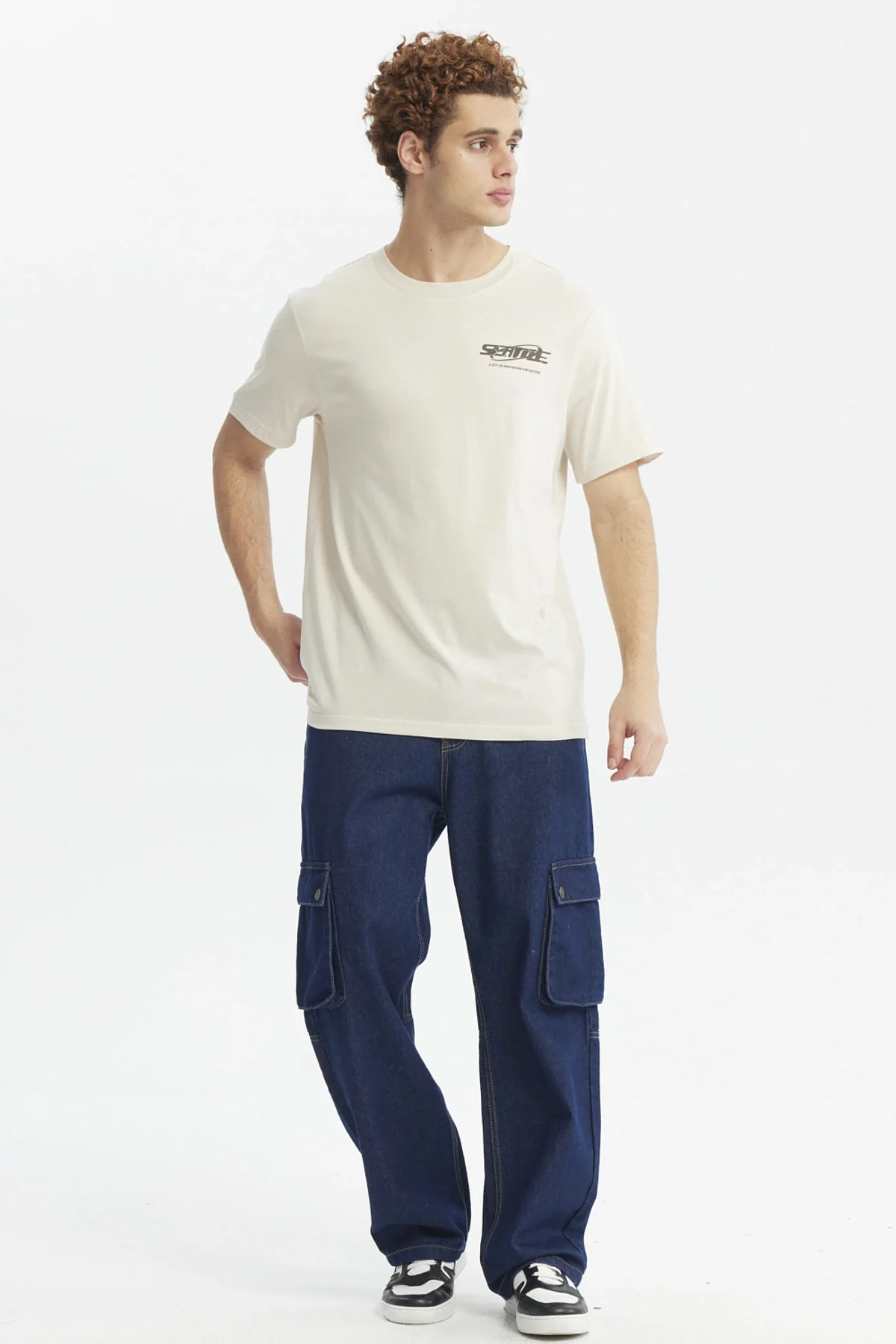 Polera Hombre Slim Beige - Image 4