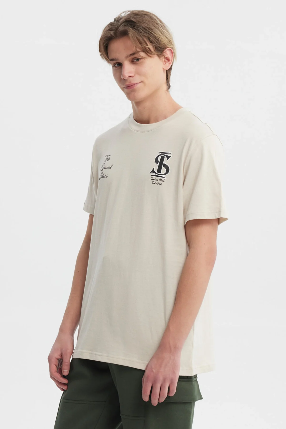 Polera Hombre Slim Beige - Image 2