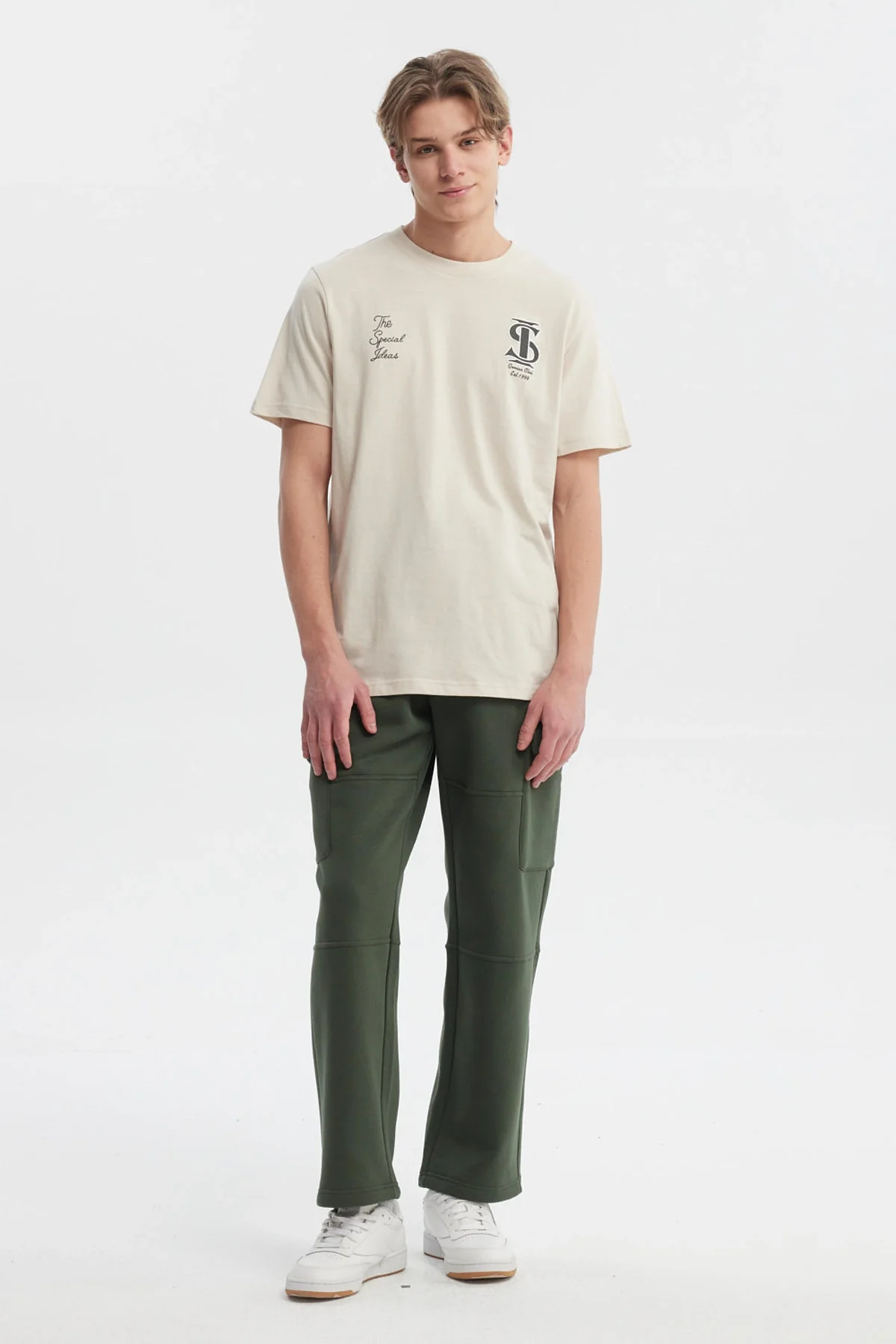 Polera Hombre Slim Beige - Image 4