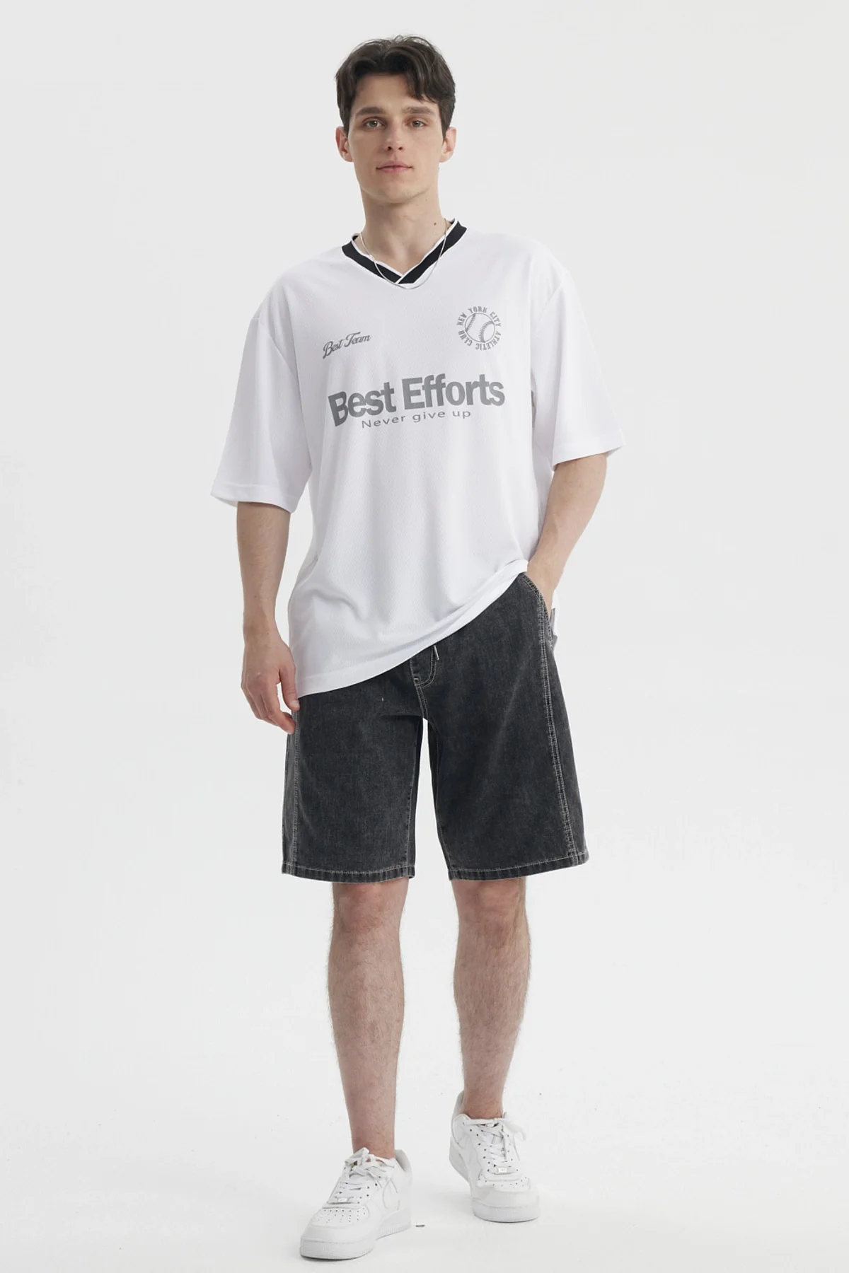 Polera Hombre Slim Blanco - Image 4