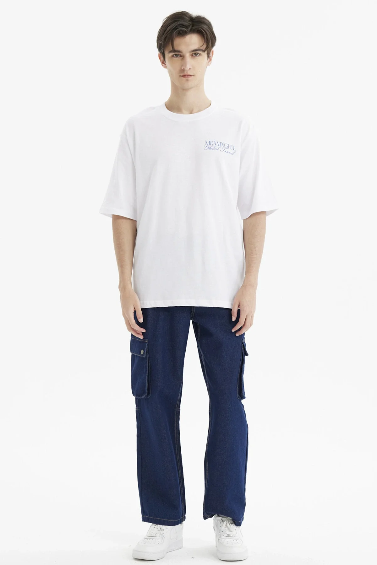 Polera Hombre Slim Blanco - Image 4