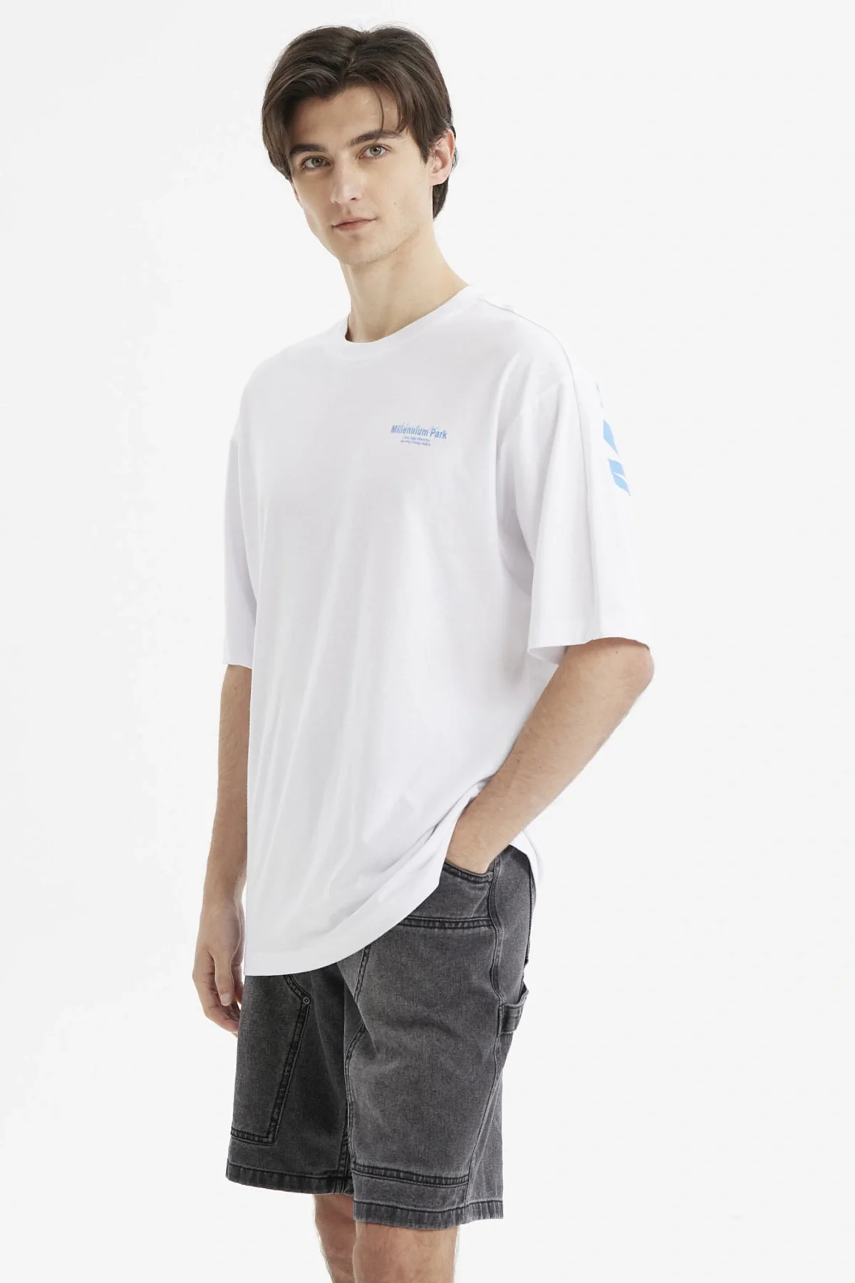 Polera Hombre Slim Blanco - Image 3