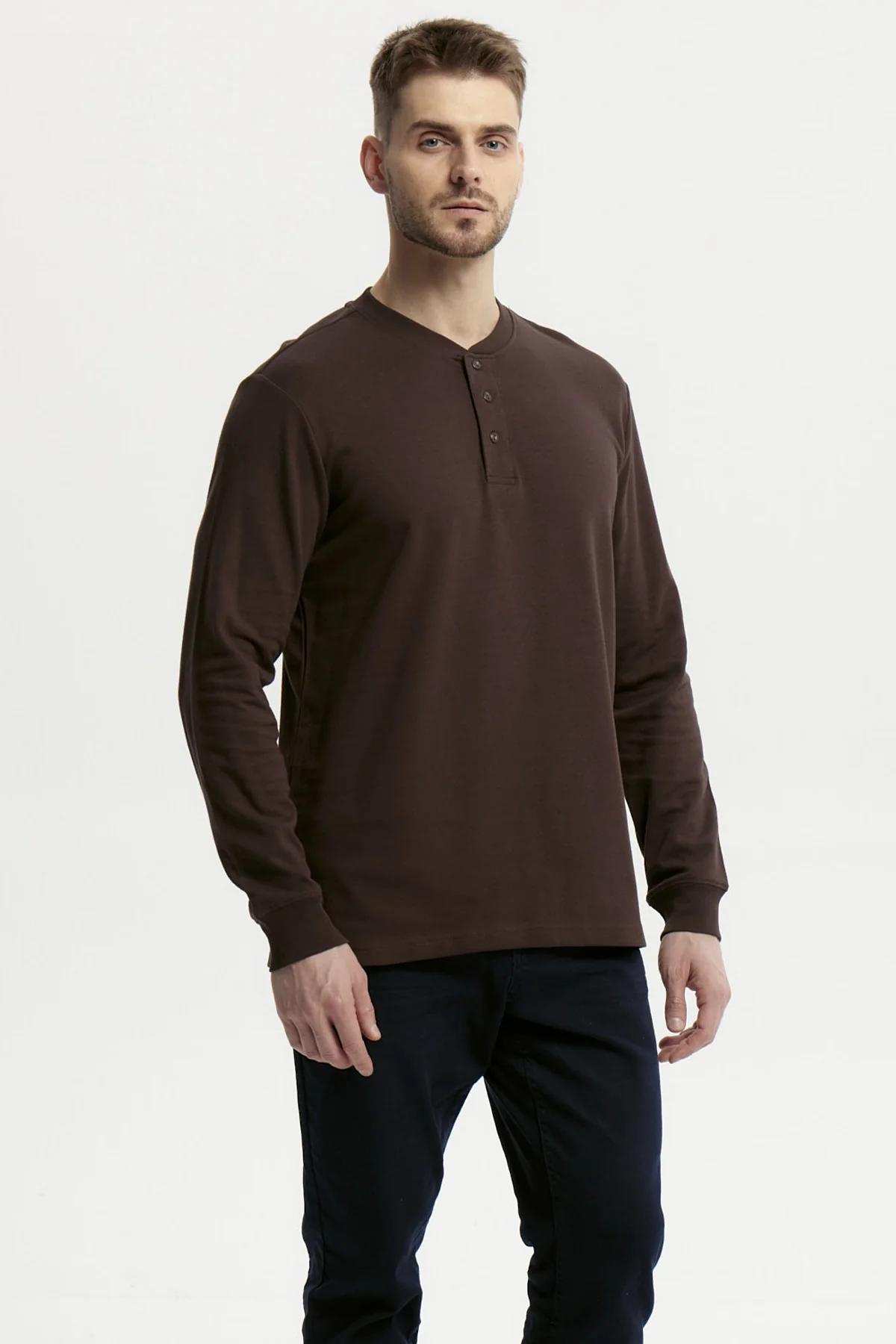 Polera Hombre Slim Chocolate - Image 2