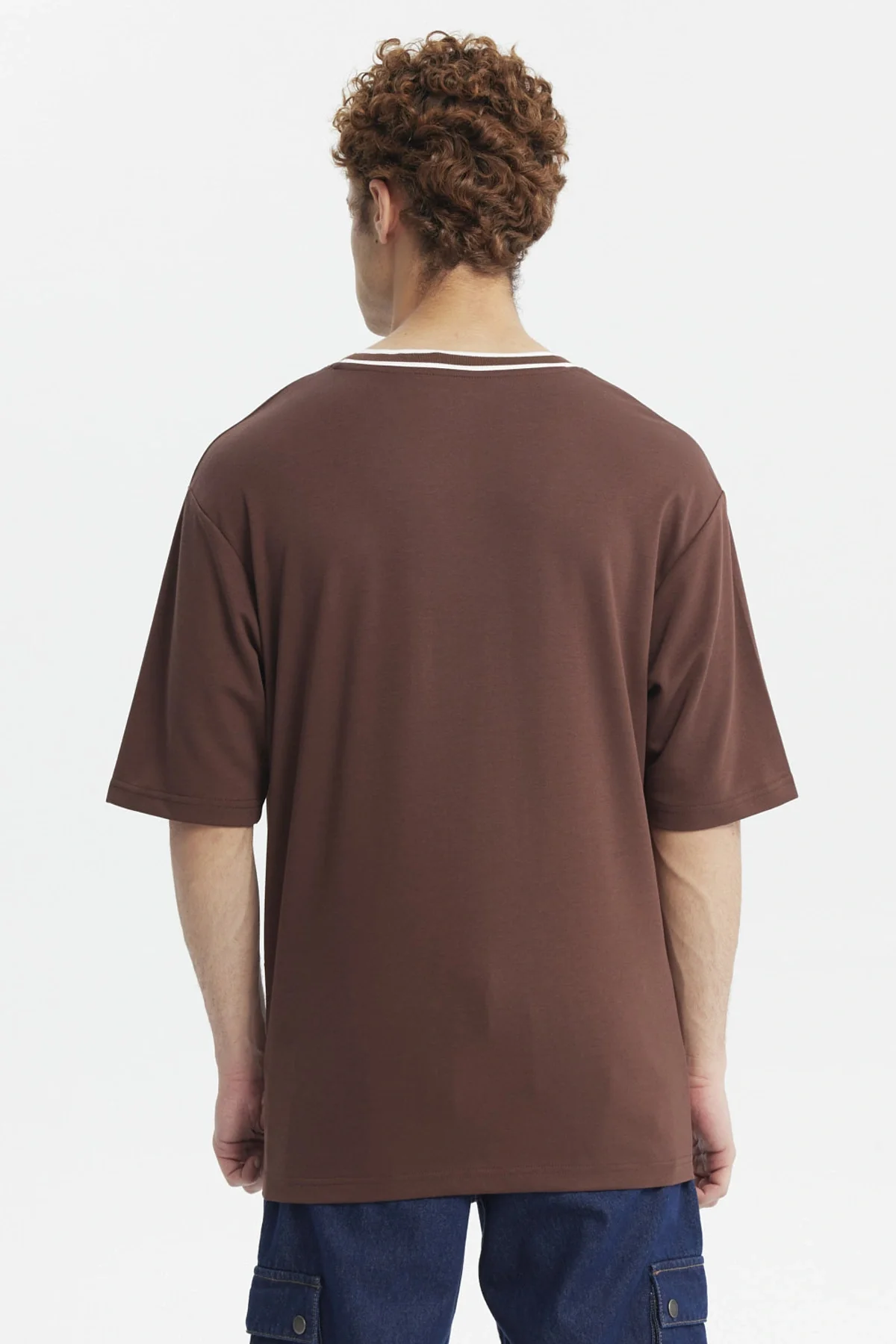 Polera Hombre Slim Chocolate - Image 3