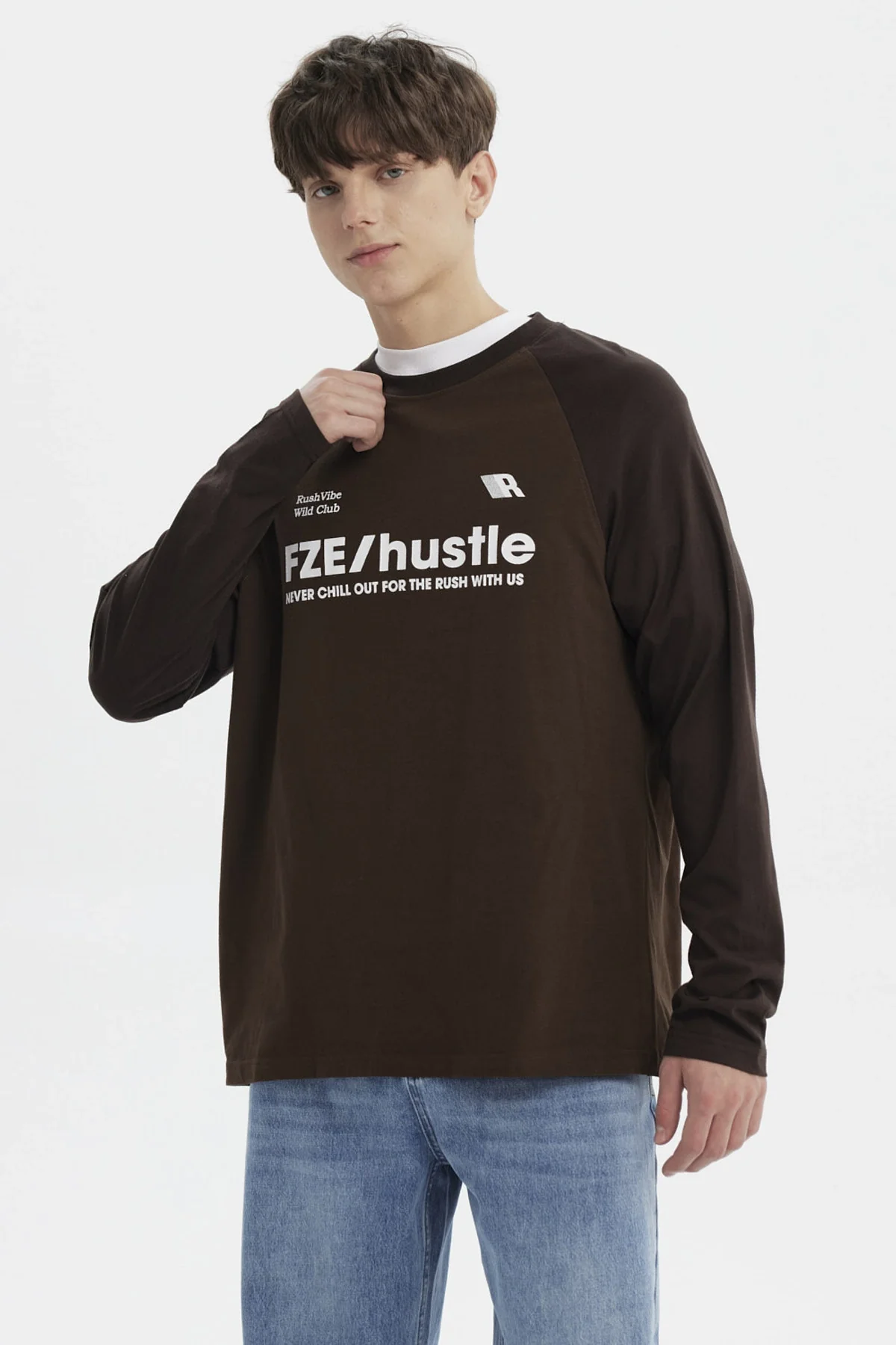 Polera Hombre Slim Chocolate - Image 2