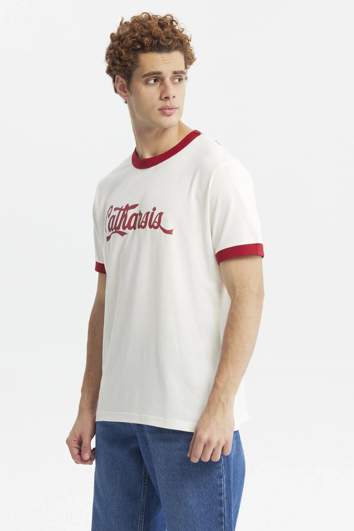 Polera Hombre Slim Crema - Image 2