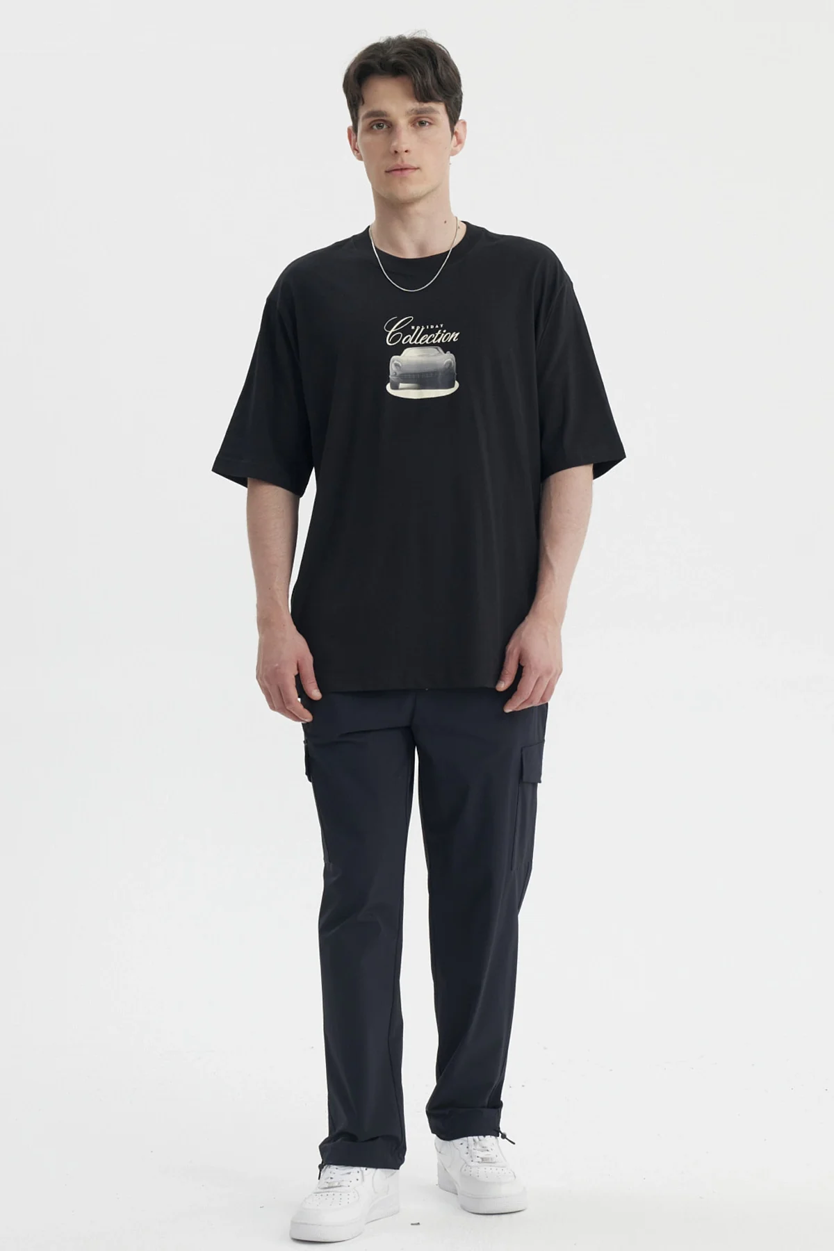 Polera Hombre Slim Negro - Image 4