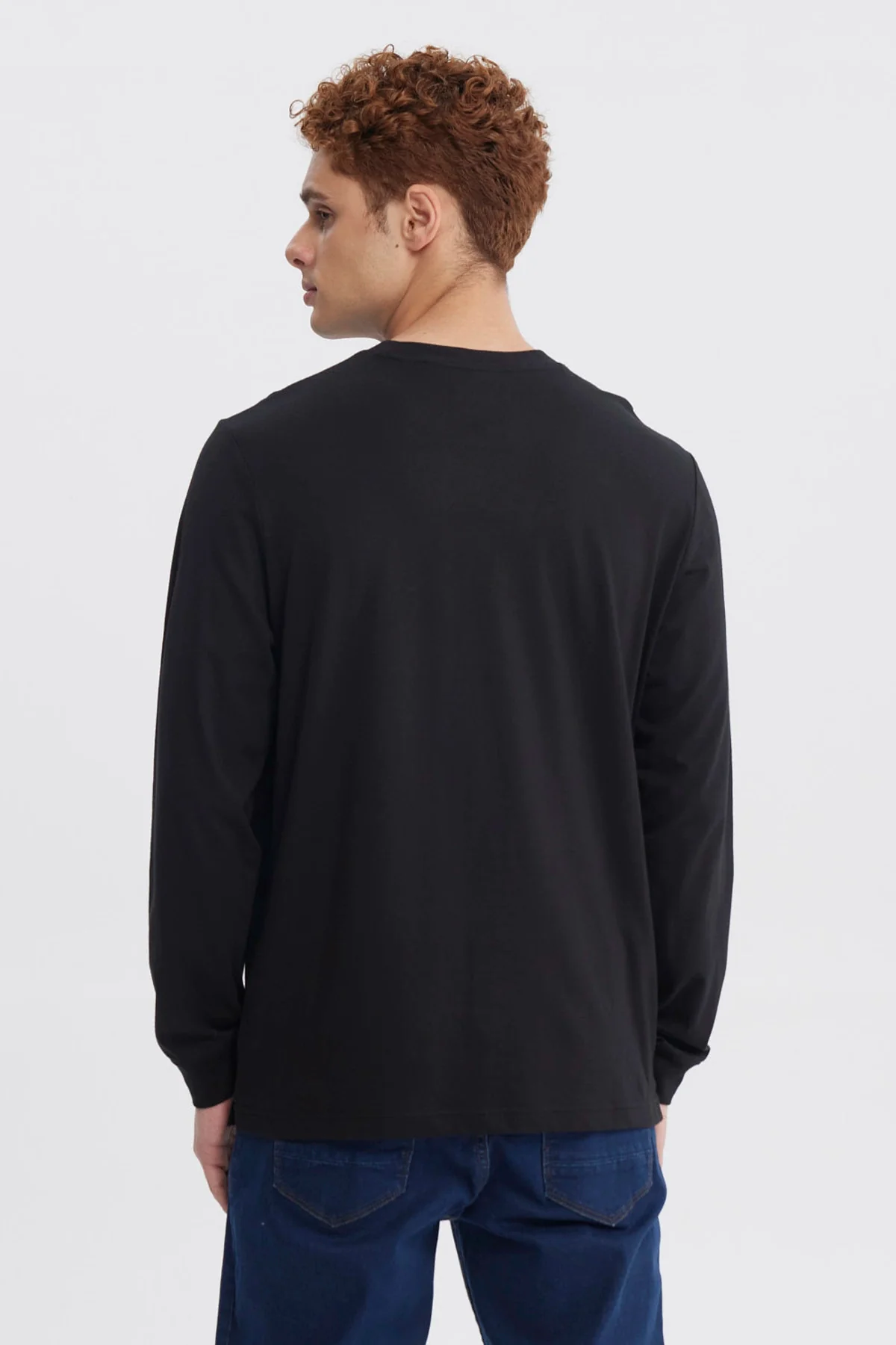 Polera Hombre Slim Negro - Image 3