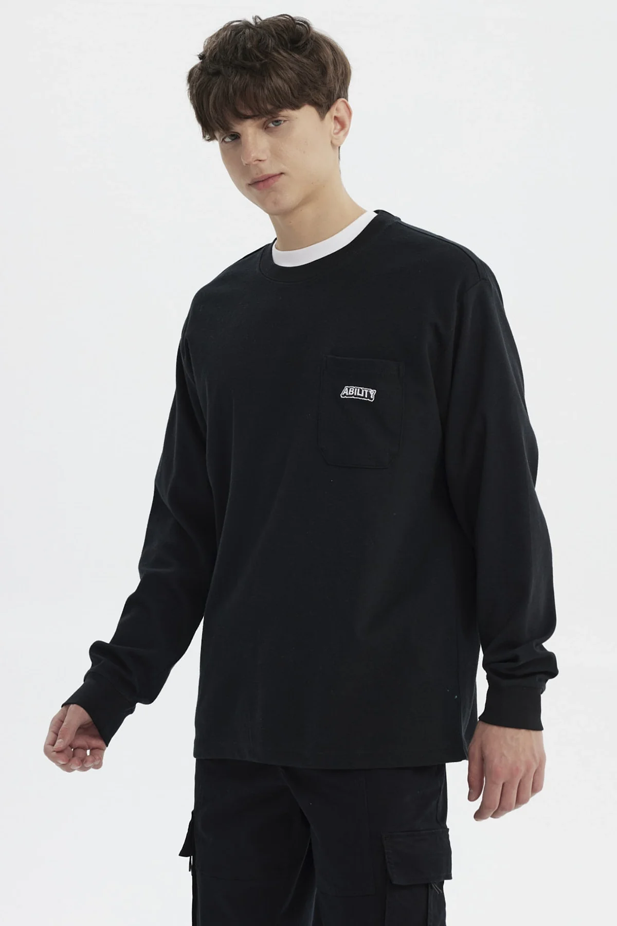 Polera Hombre Slim Negro - Image 2