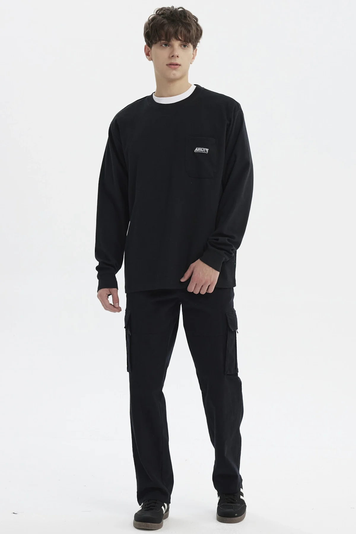 Polera Hombre Slim Negro - Image 4