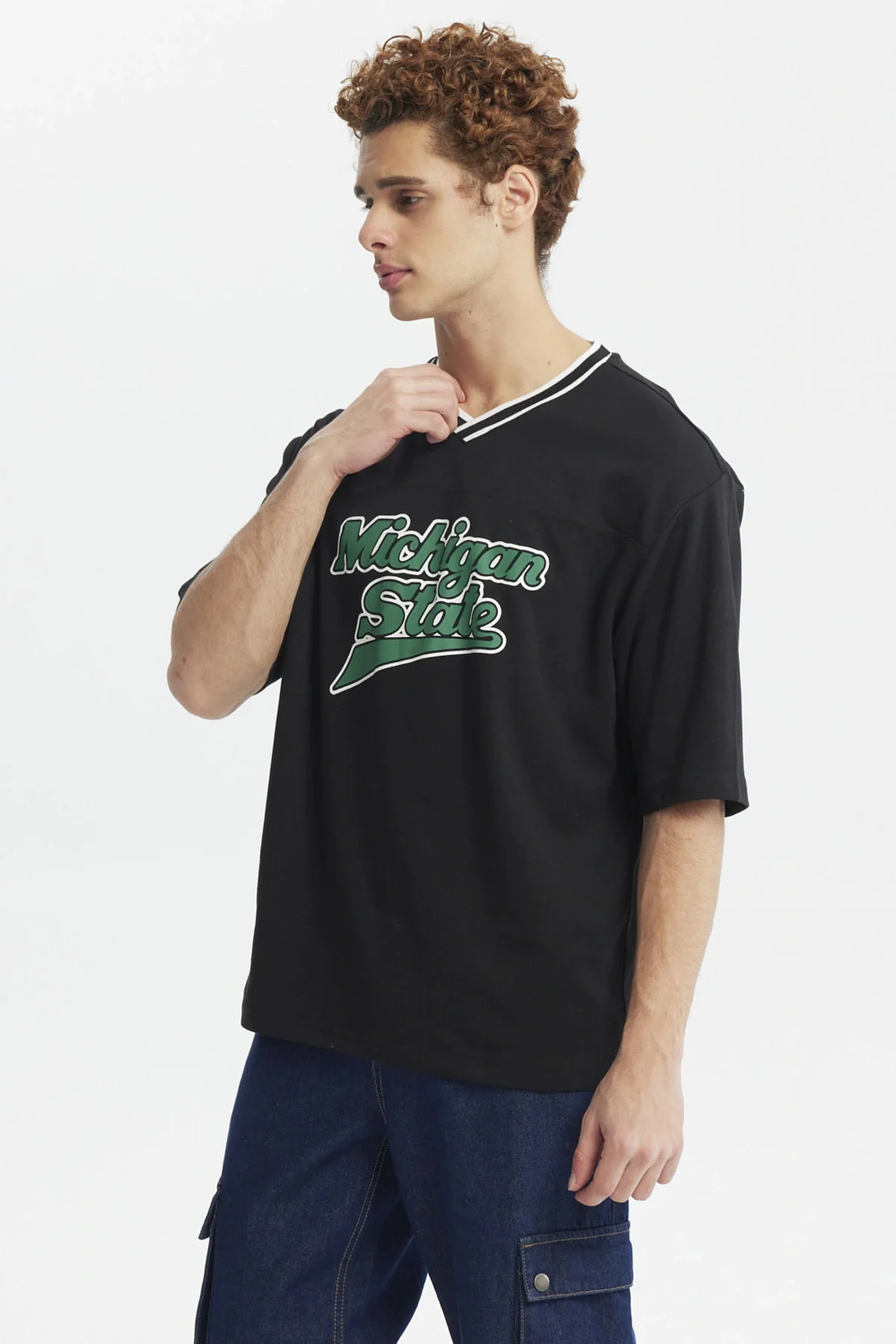 Polera Hombre Slim Negro - Image 2