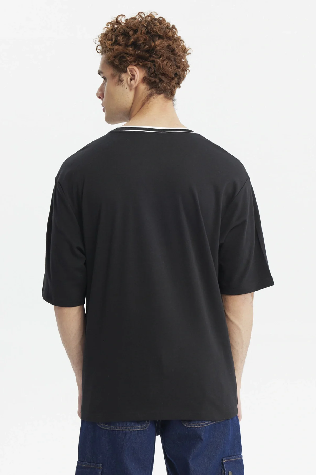Polera Hombre Slim Negro - Image 3
