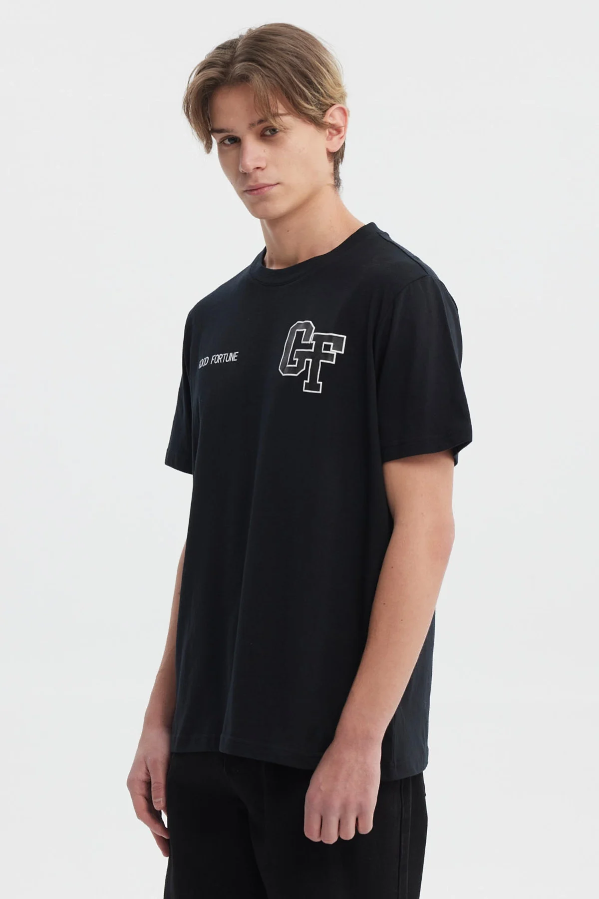 Polera Hombre Slim Negro - Image 2