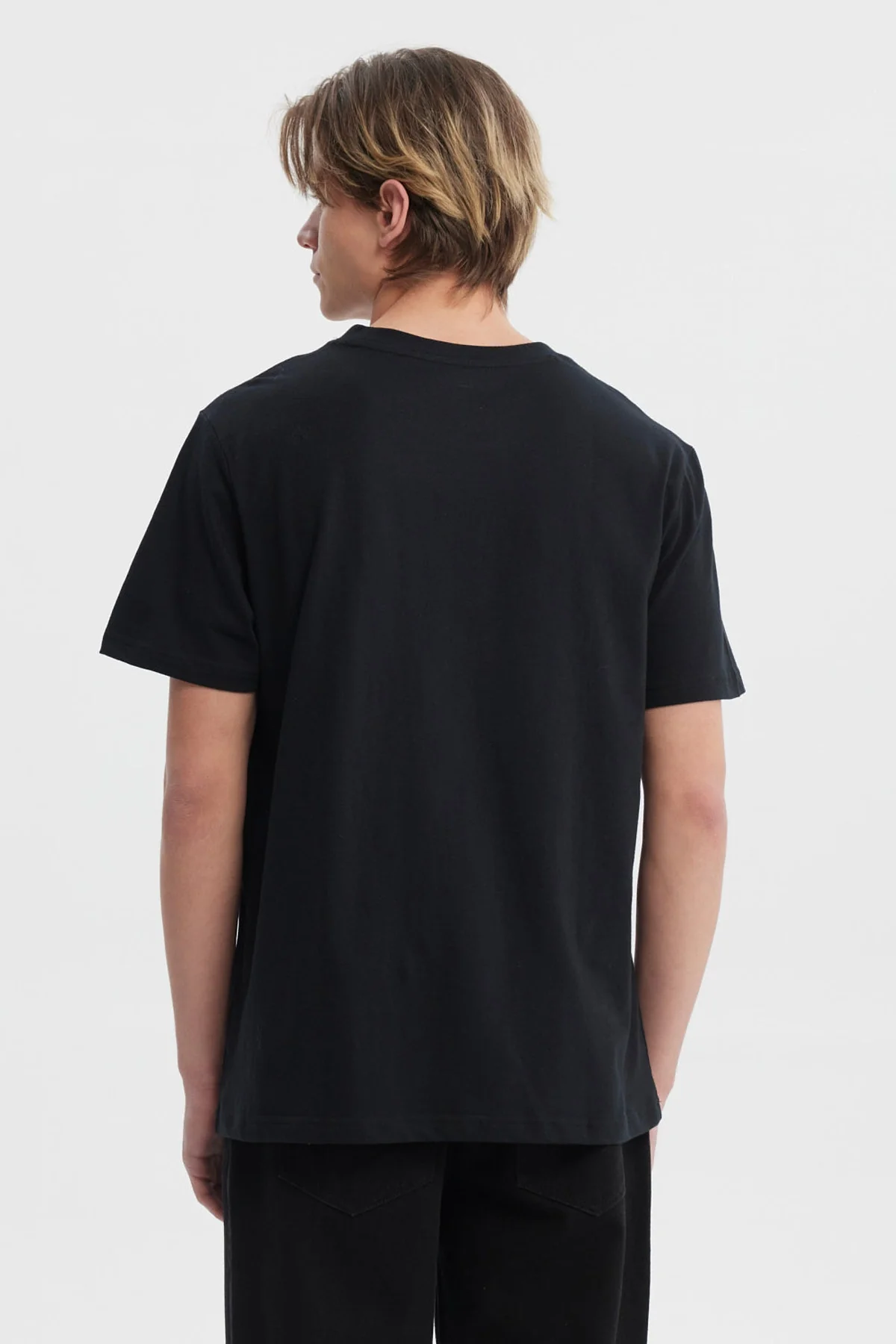 Polera Hombre Slim Negro - Image 3