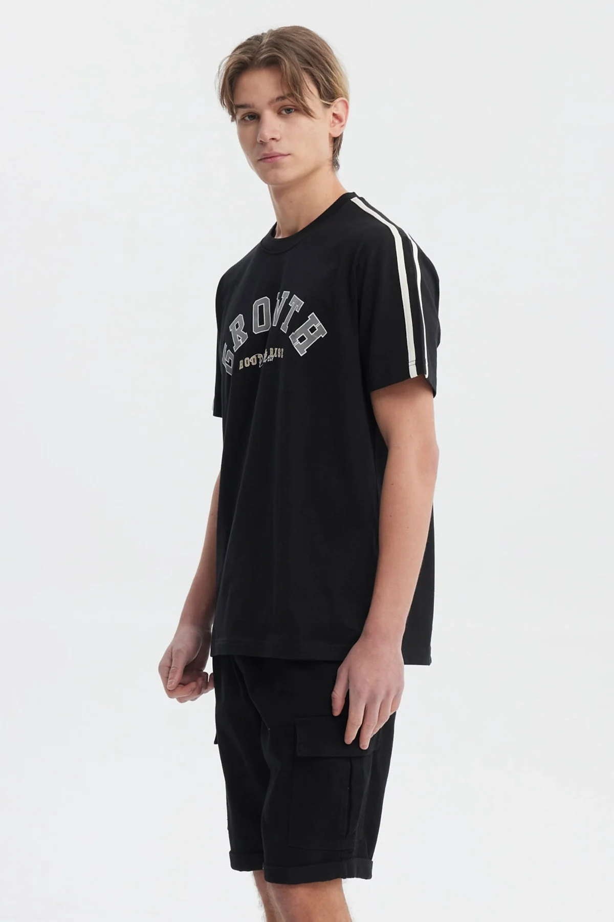 Polera Hombre Slim Negro - Image 2