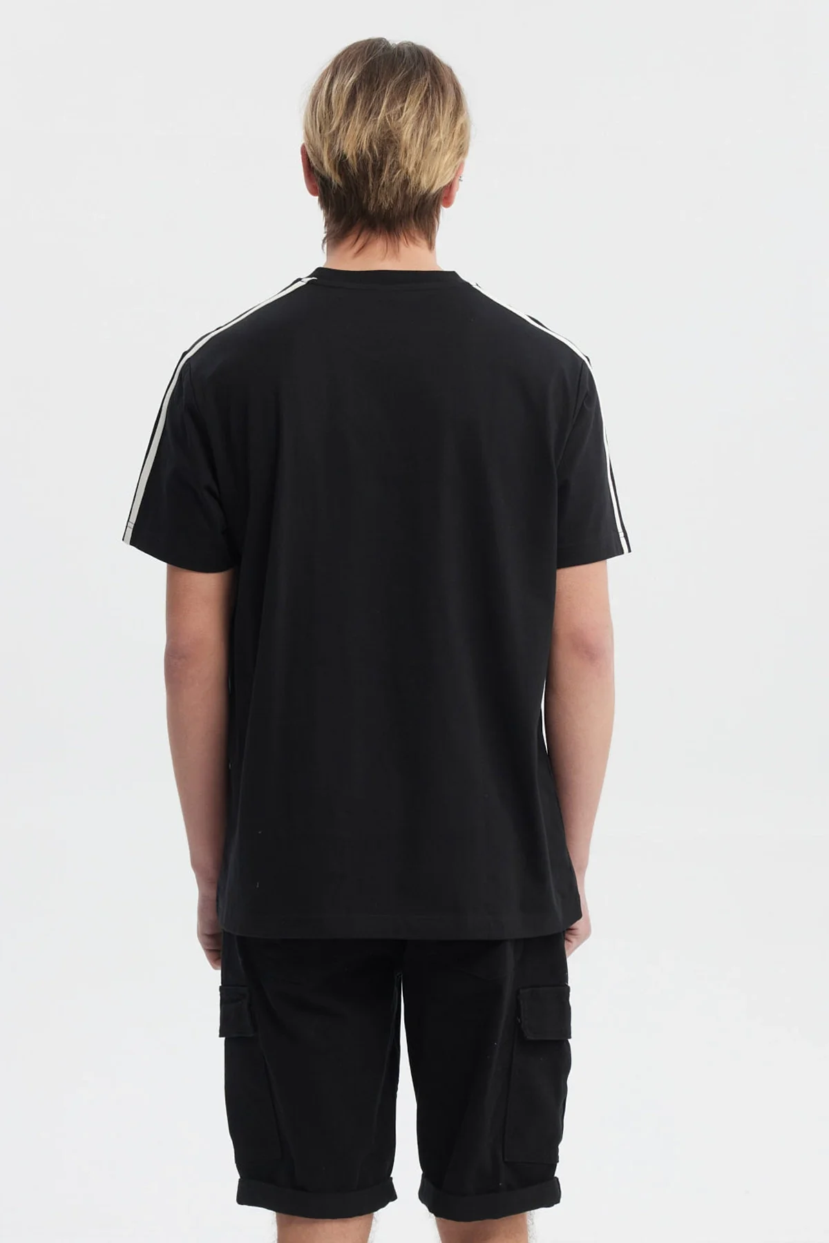 Polera Hombre Slim Negro - Image 3
