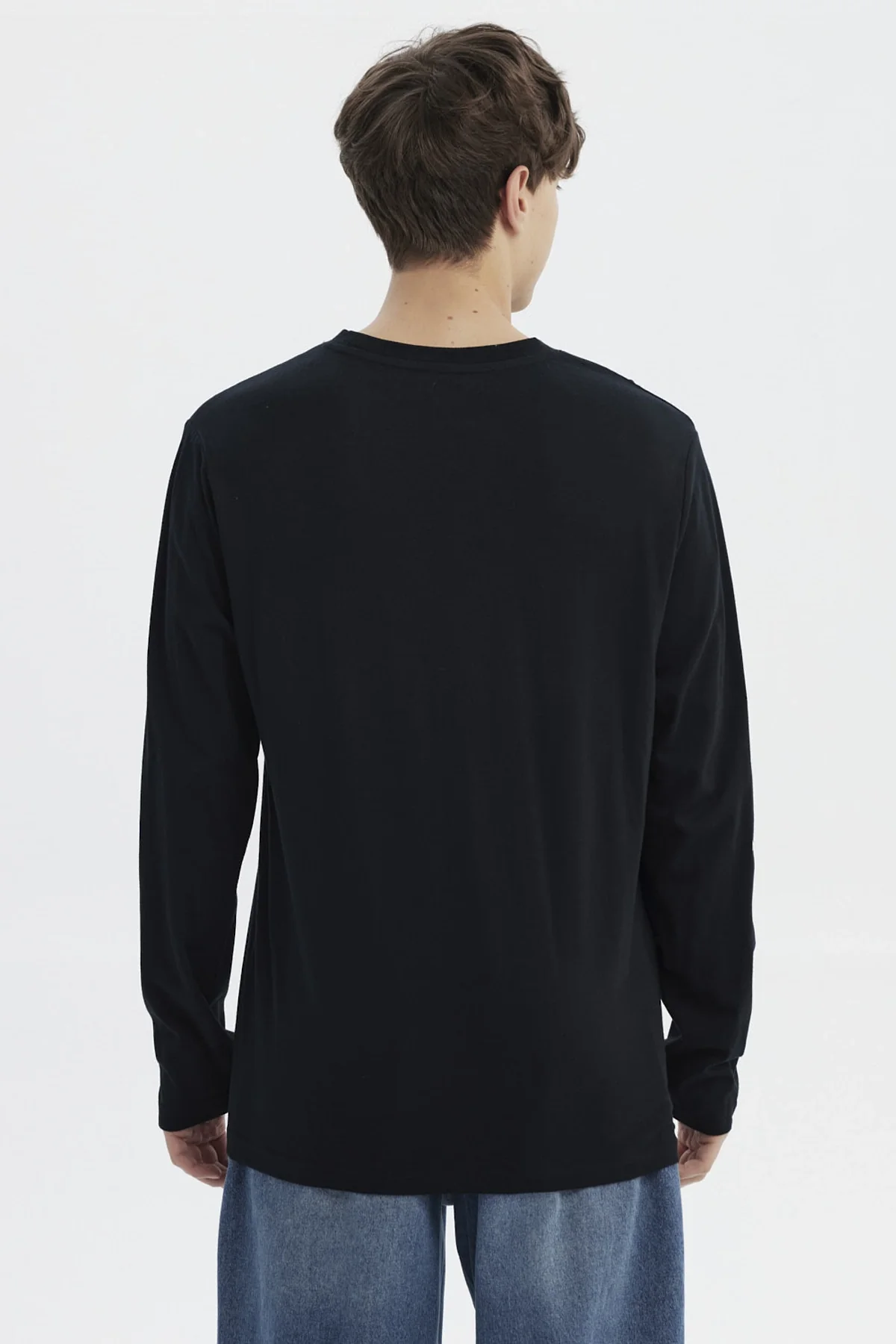 Polera Hombre Slim Negro - Image 3