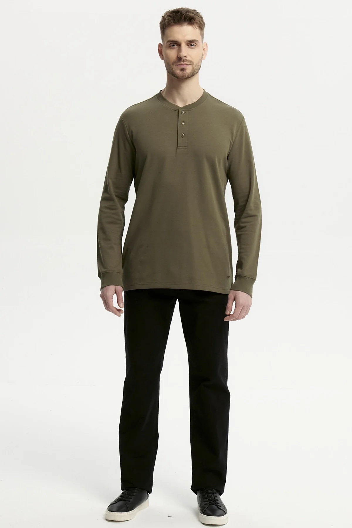 Polera Hombre Slim Verde - Image 4