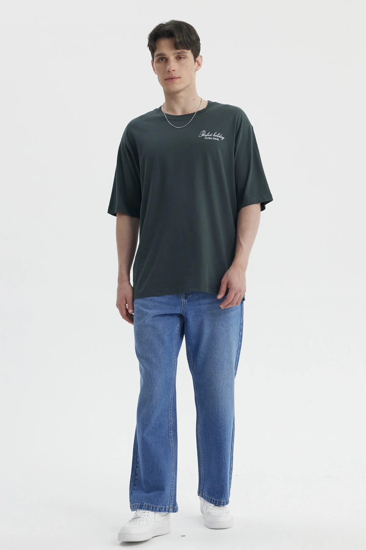 Polera Hombre Slim Verde - Image 4