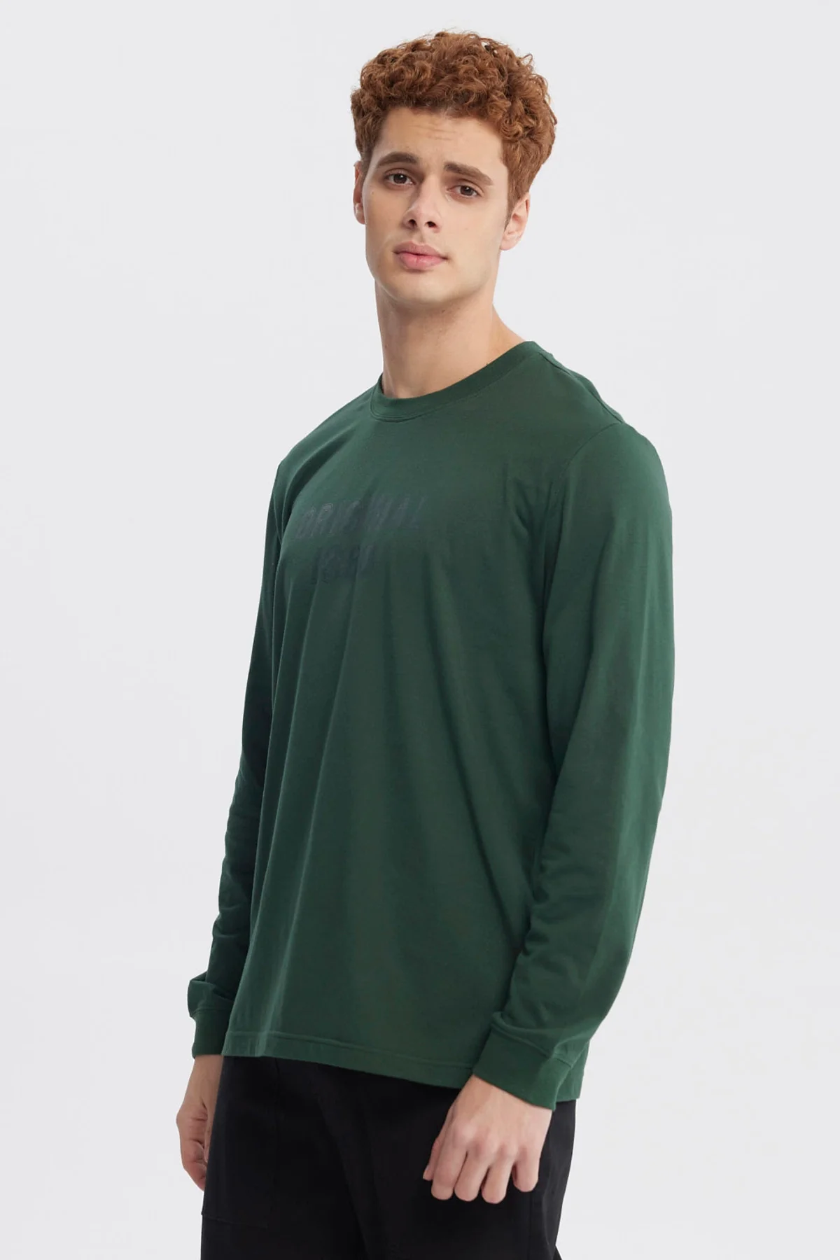 Polera Hombre Slim Verde - Image 2