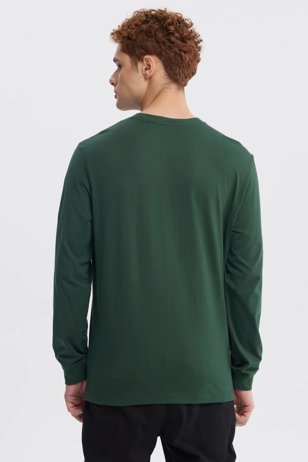 Polera Hombre Slim Verde - Image 3