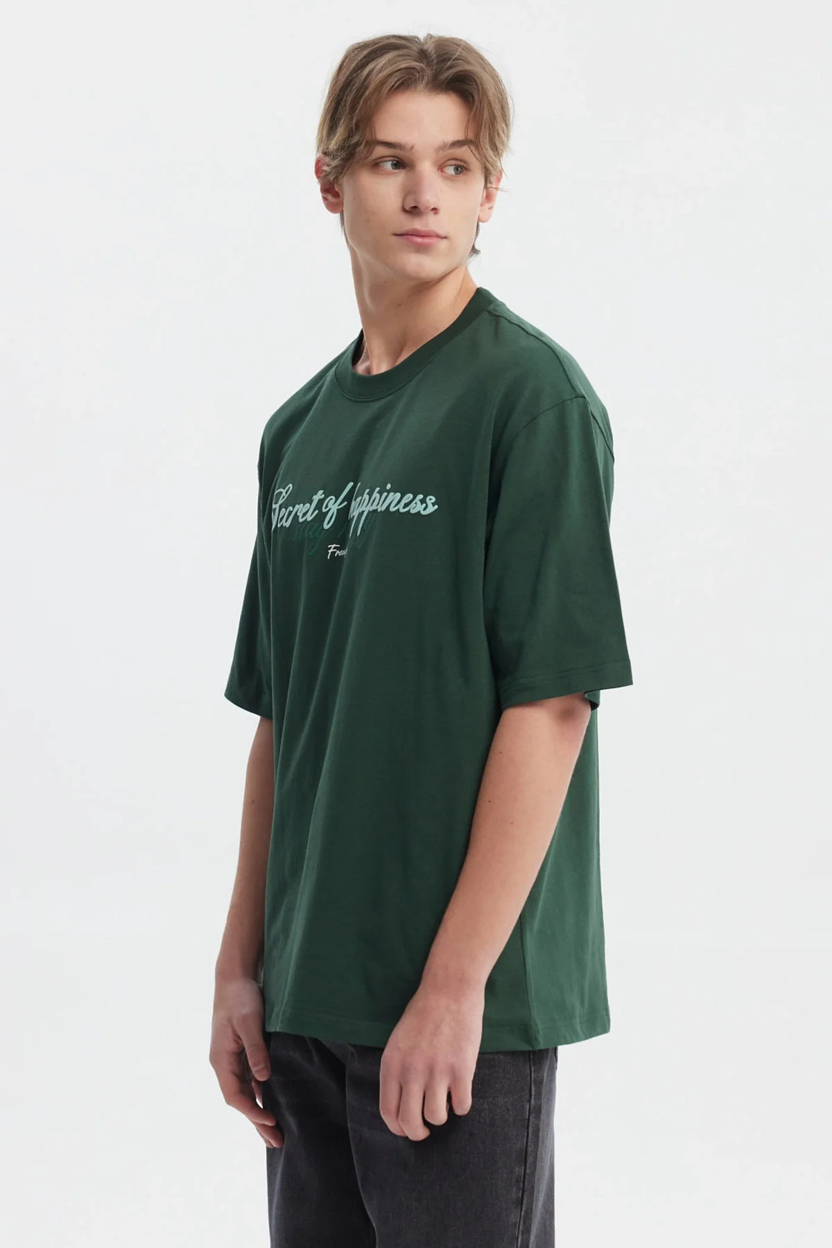 Polera Hombre Slim Verde - Image 2