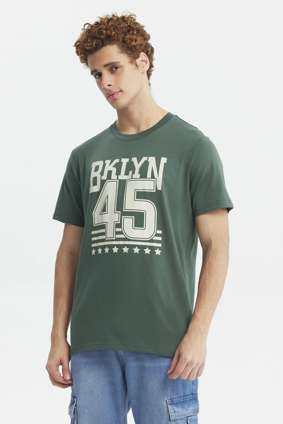 Polera Hombre Slim Verde - Image 2