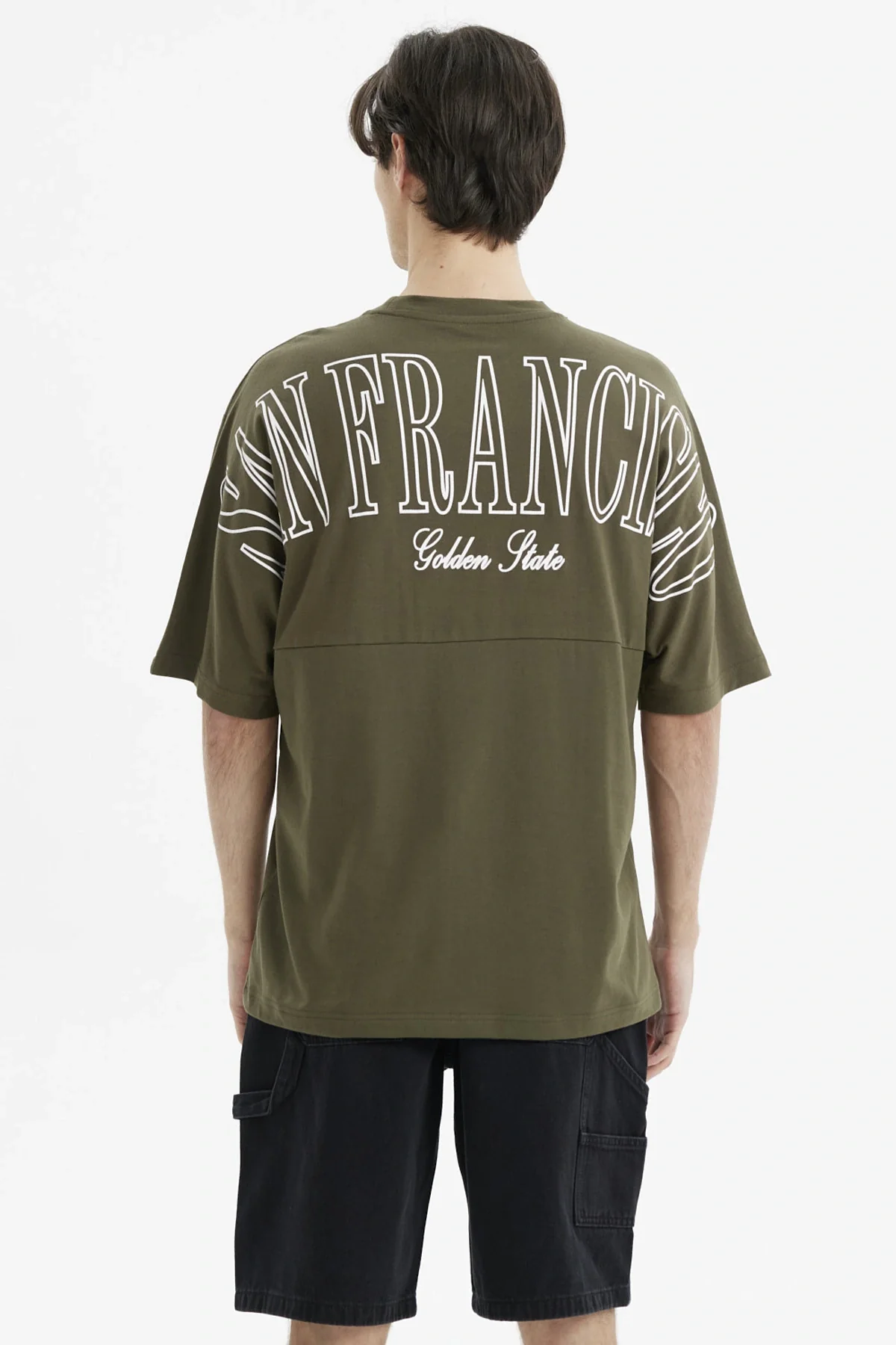Polera Hombre Slim Verde Militar - Image 2