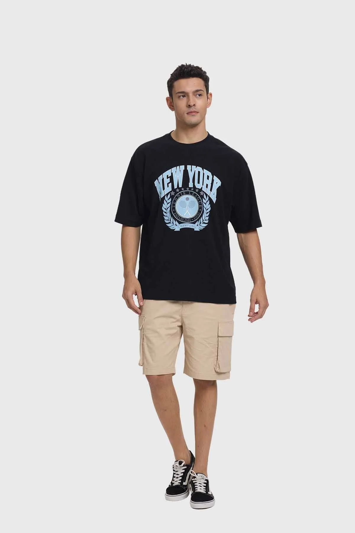 Polera Hombre Sport Tenis Negro - Image 4
