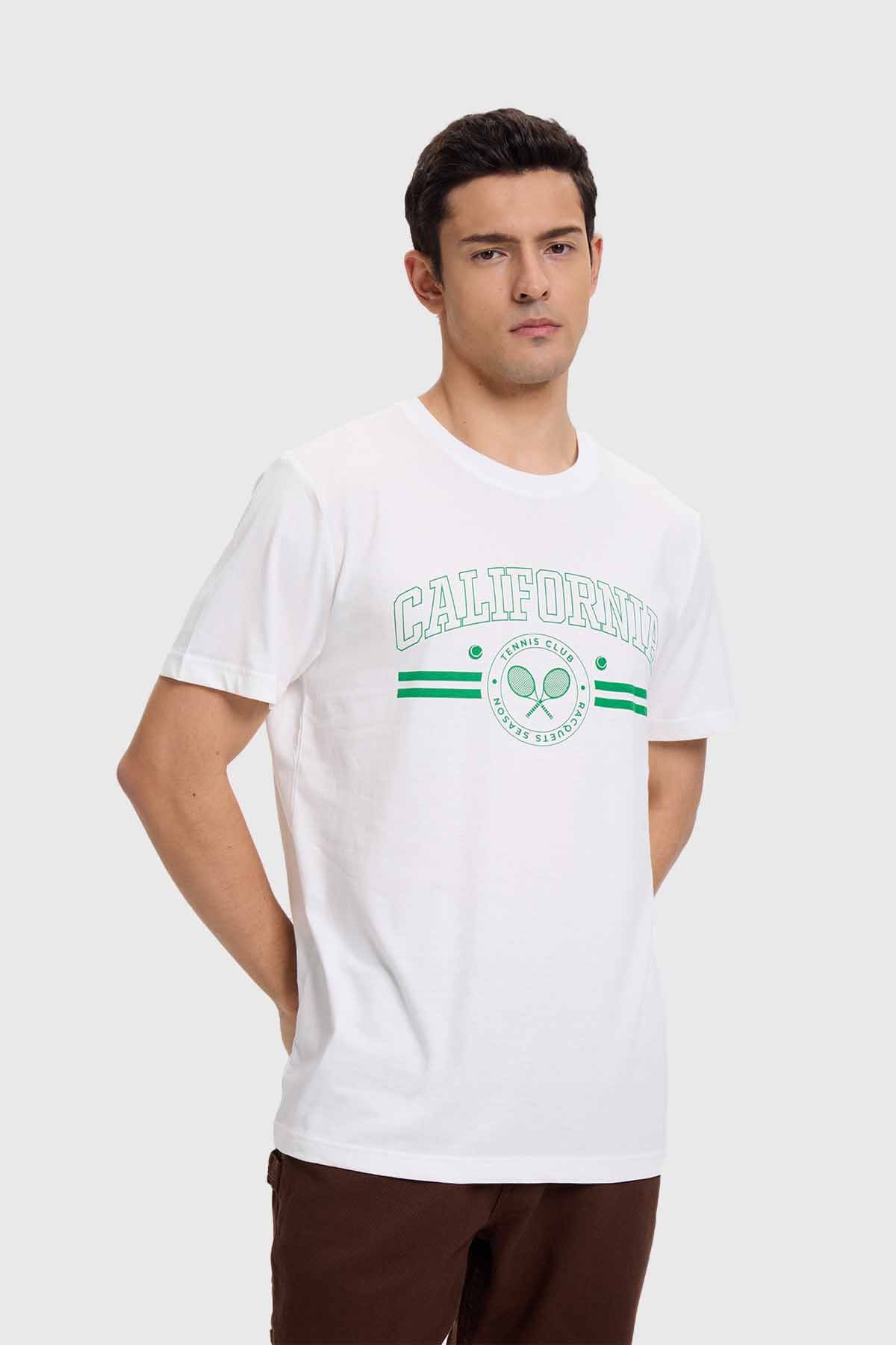 Polera Hombre Sports Basket Blanco - Image 2