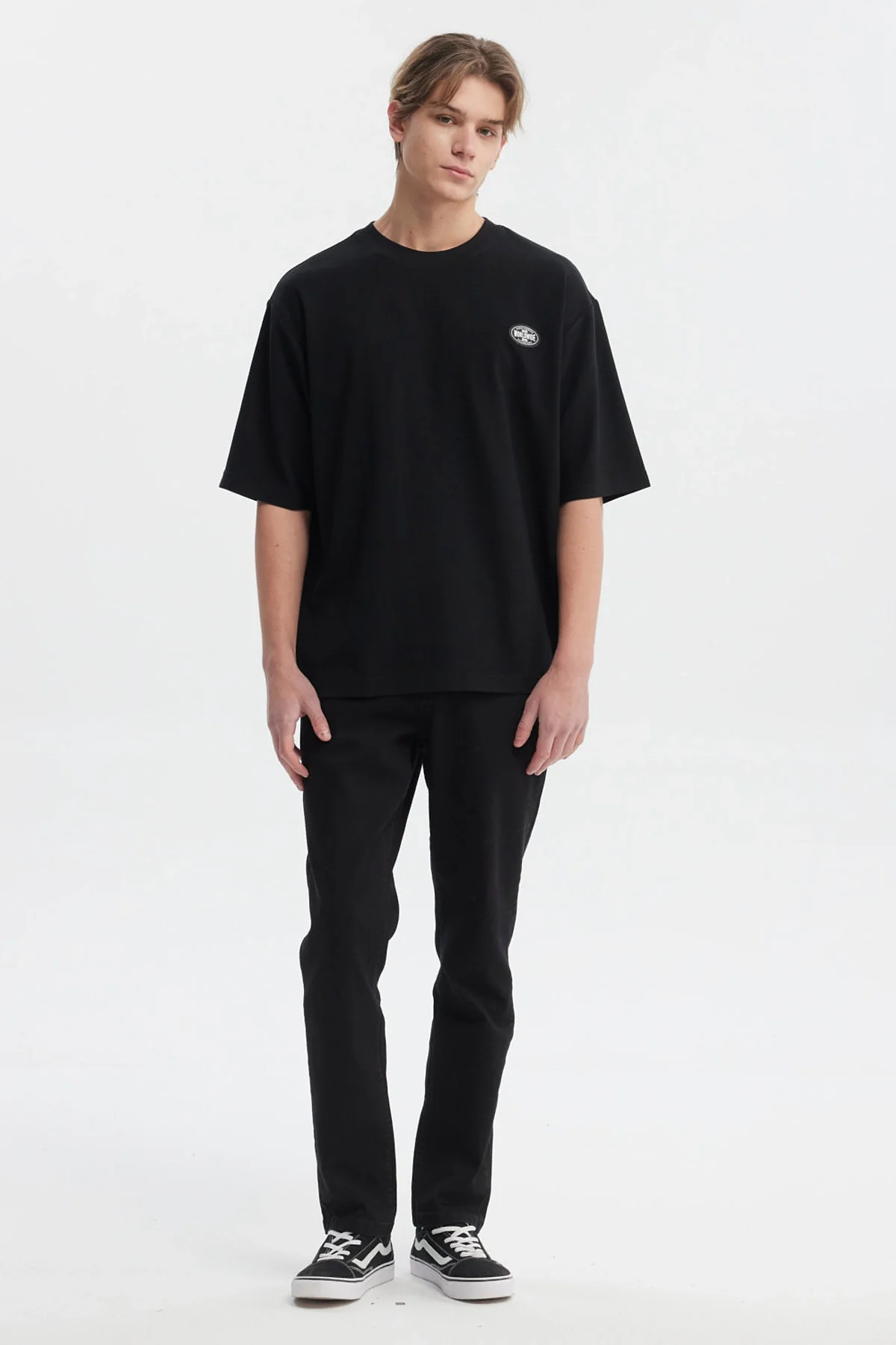 Polera Hombre Waffle Label Negro - Image 4