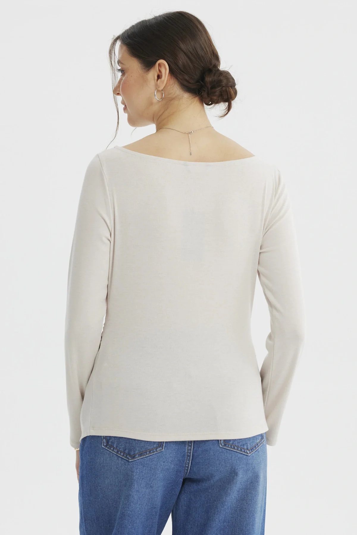 Polera Mujer Ajustado Arena - Image 3