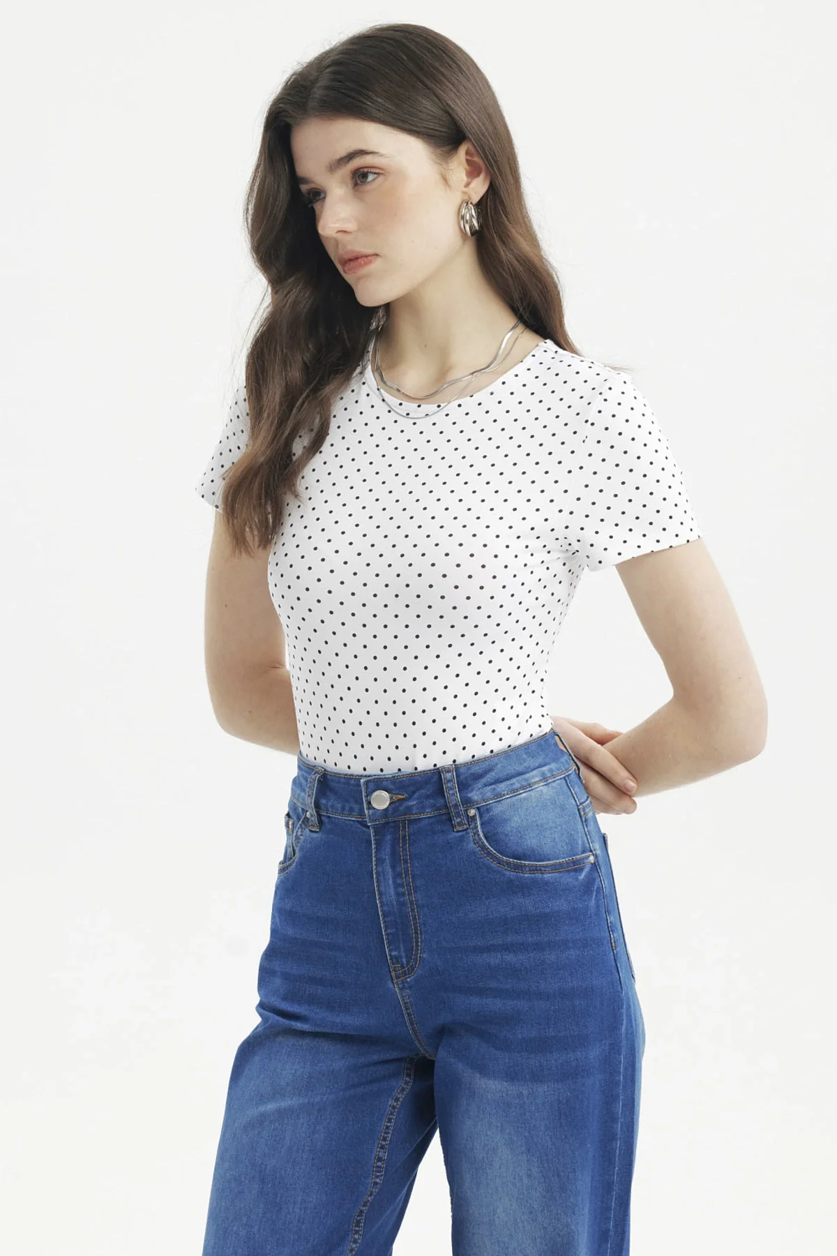 Polera Mujer Ajustado Blanco - Image 2