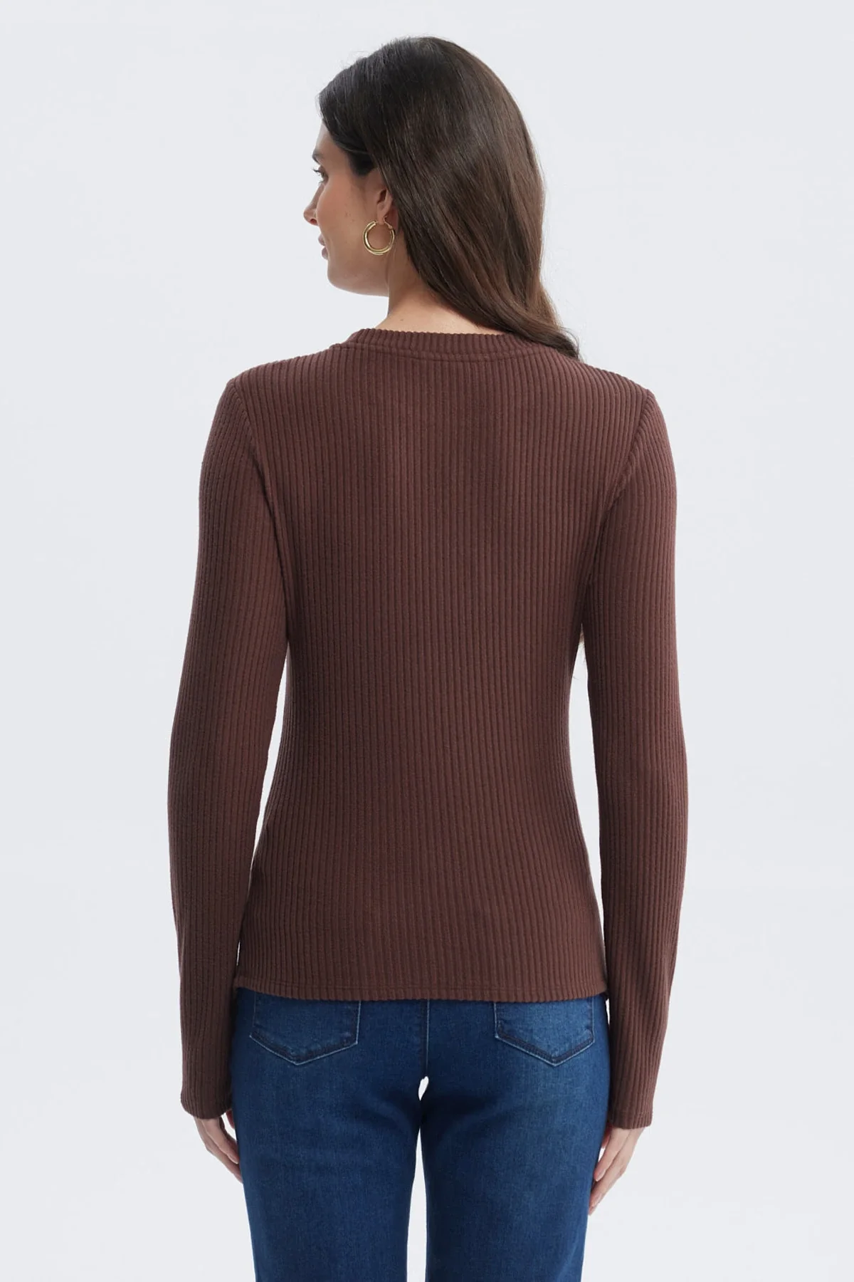 Polera Mujer Ajustado Café Claro - Image 3