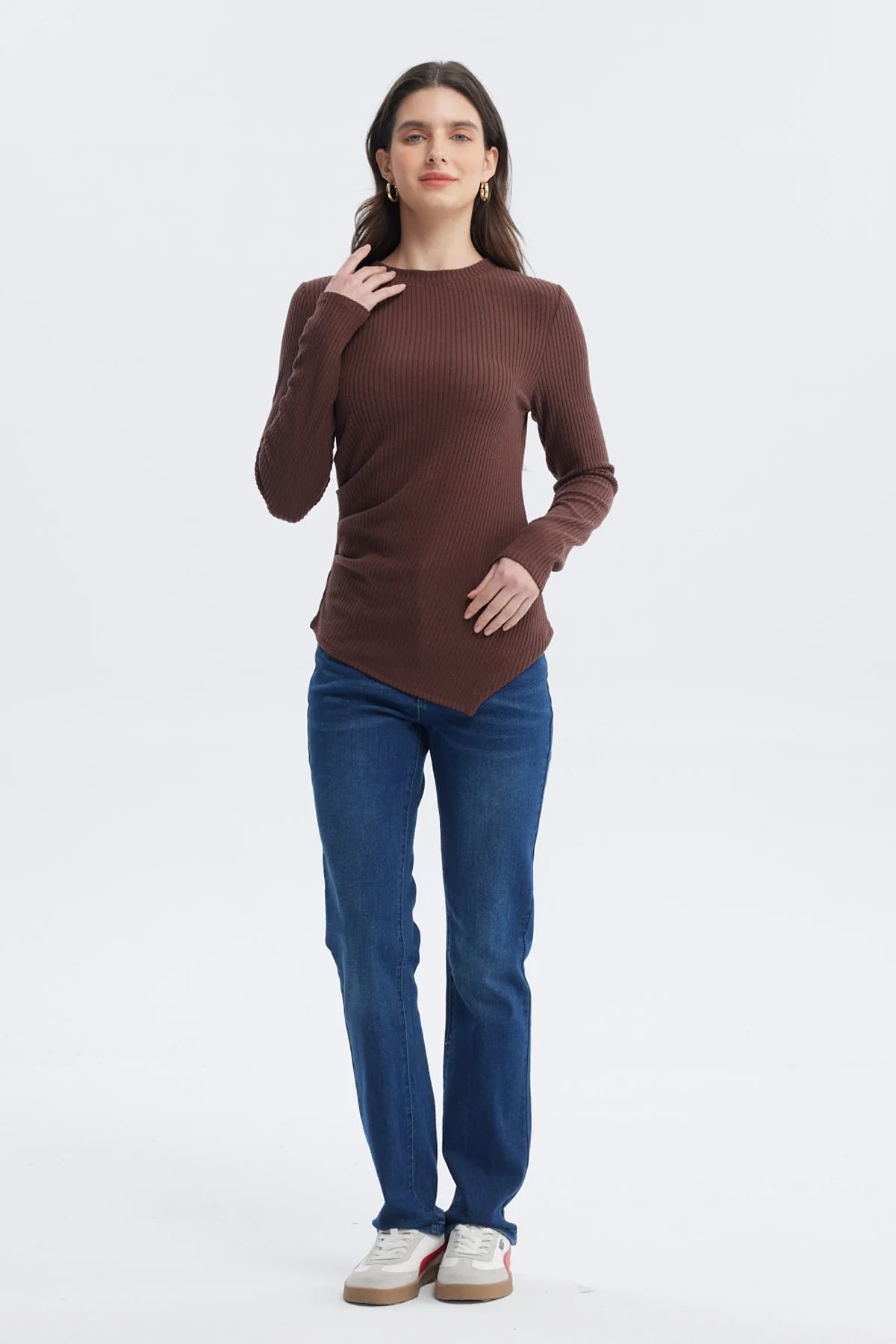 Polera Mujer Ajustado Café Claro - Image 4
